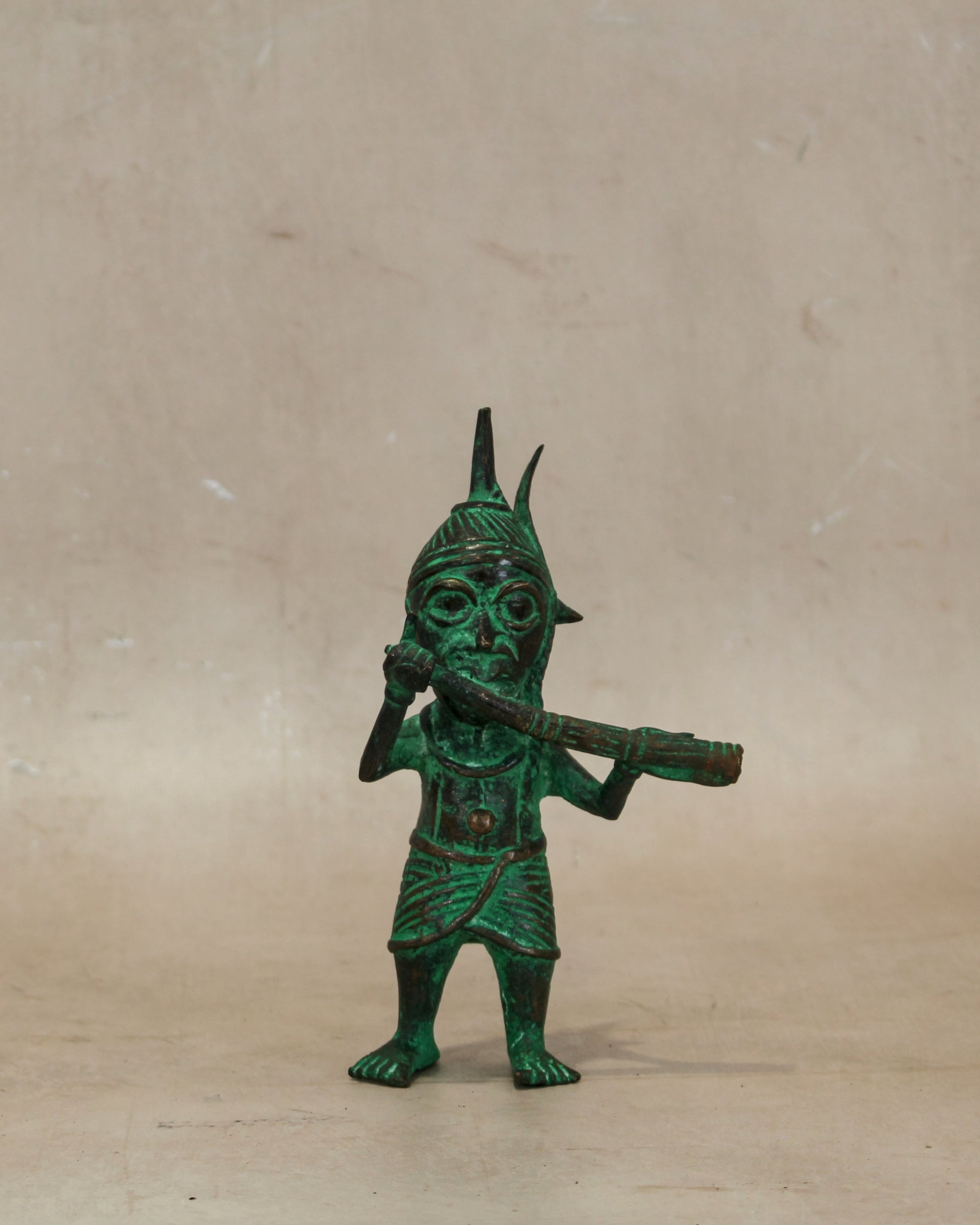 Benin Bronze Warrior 9.4