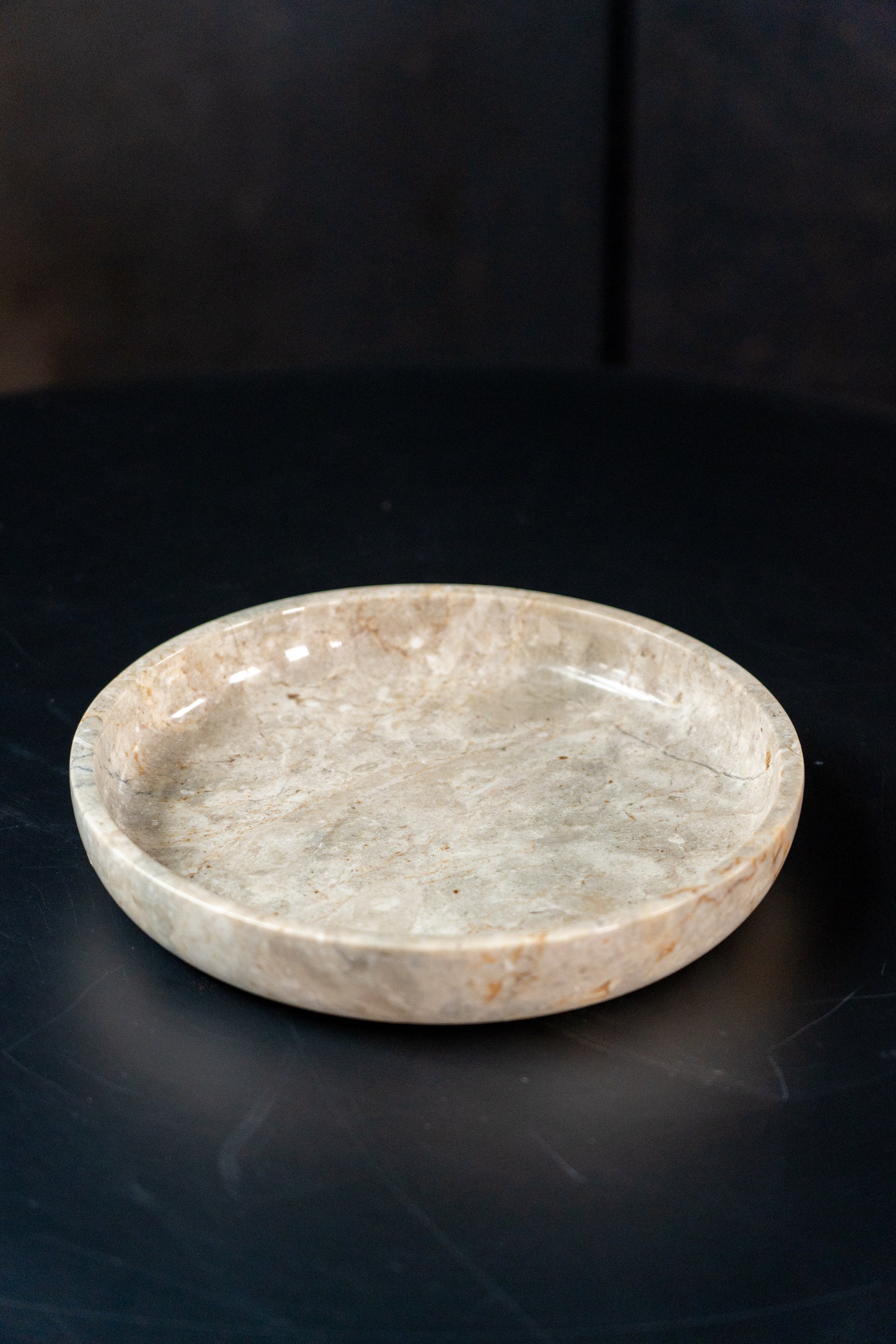 Handmade Marble Low Bowl