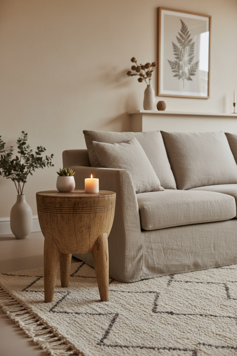 Wood Side Table - Cameroon - 92.4