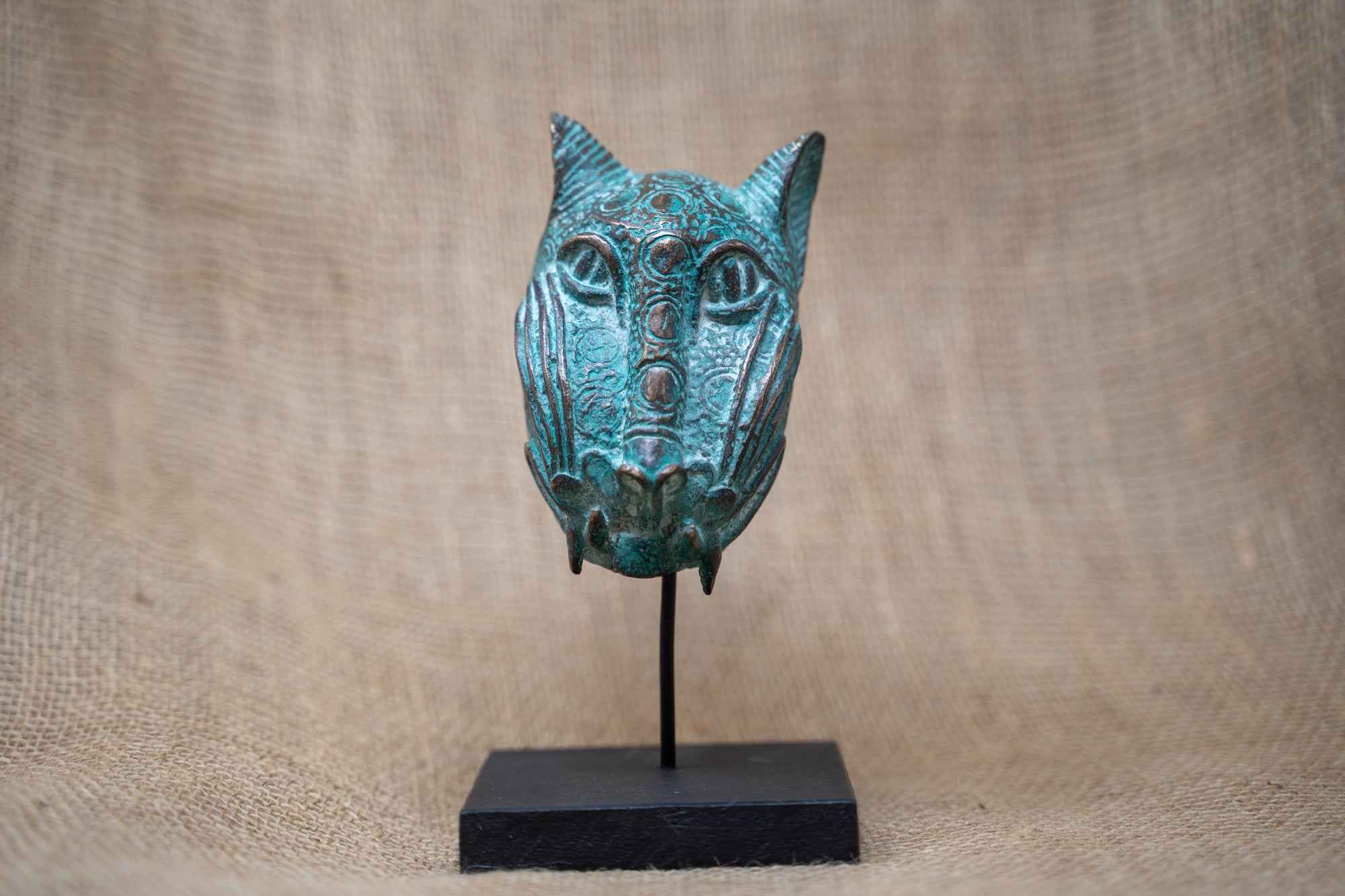 Benin Leopard sculpture - Bronze 26.7