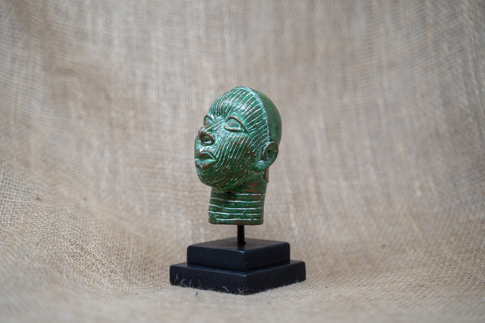 Benin Bronze Head - 37.2