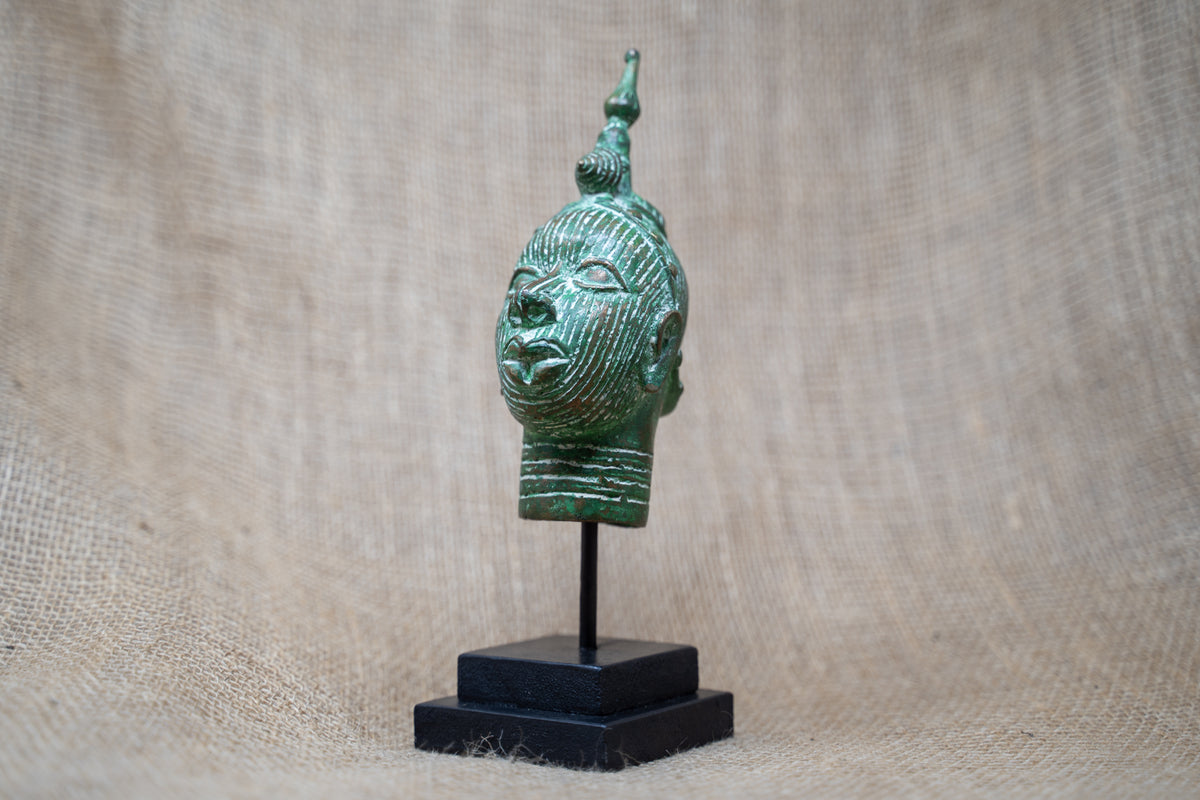 Benin Bronze Head - 37.3