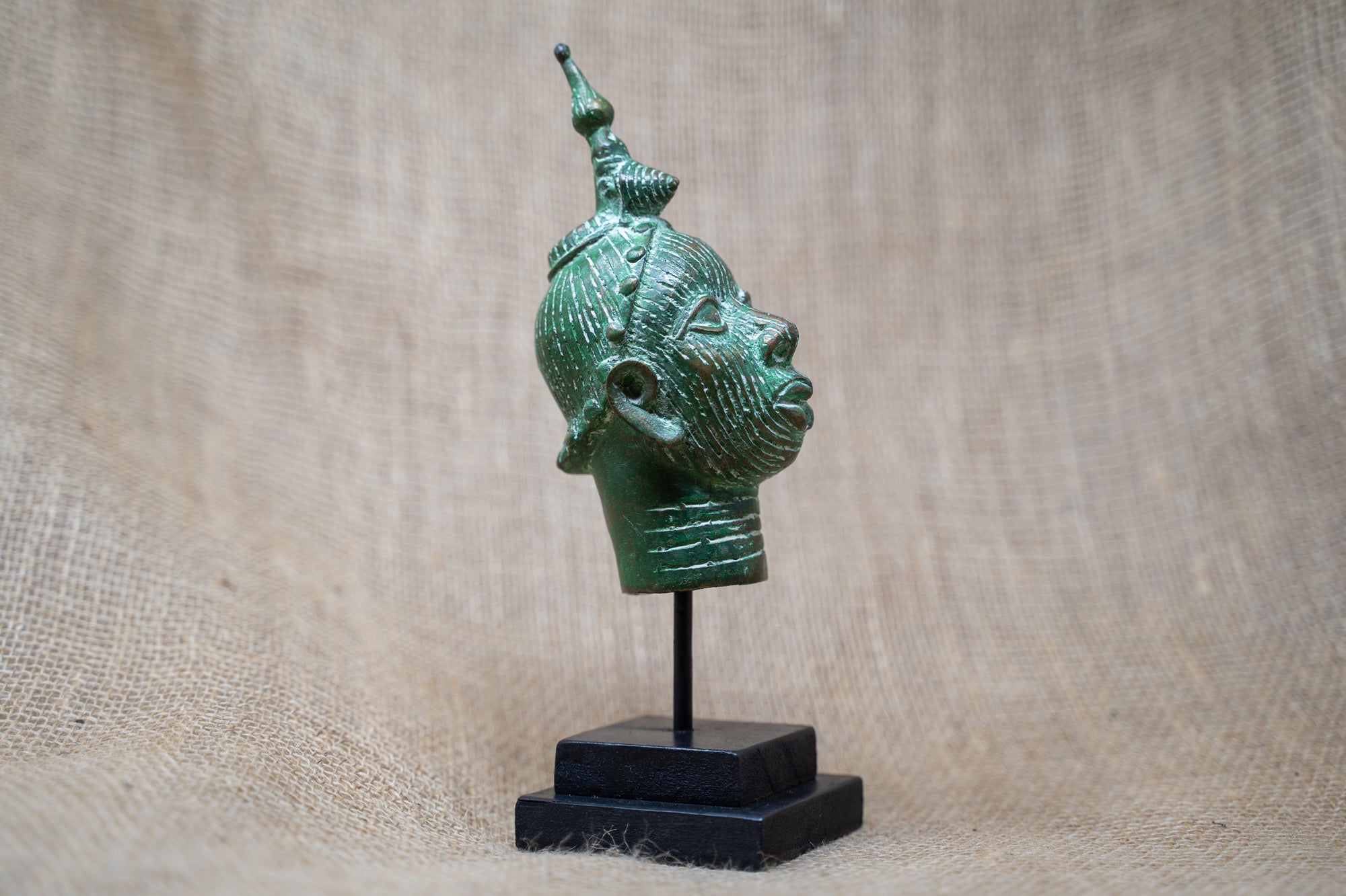 Benin Bronze Head - 37.3