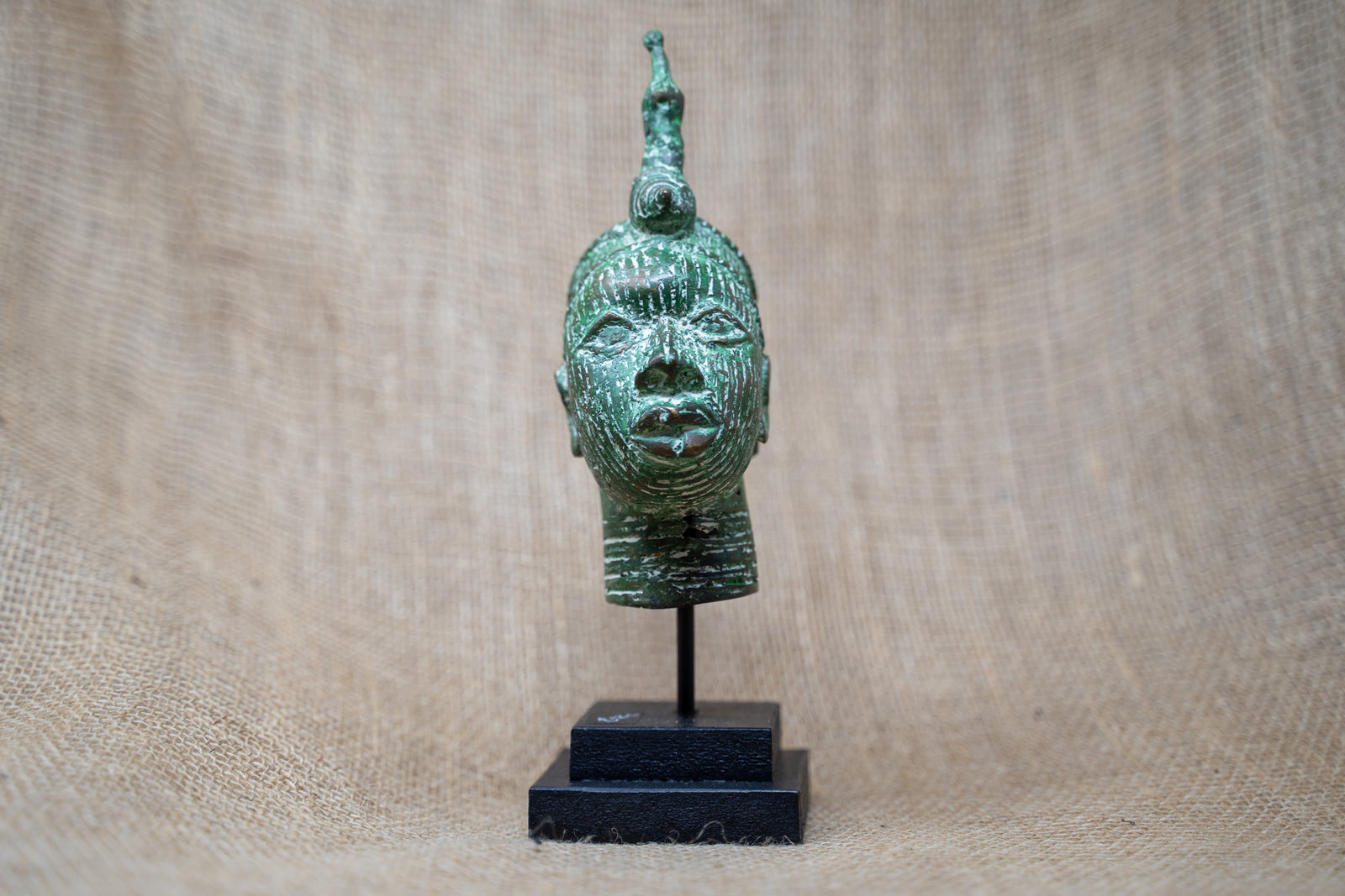 Benin Bronze Head - 37.4