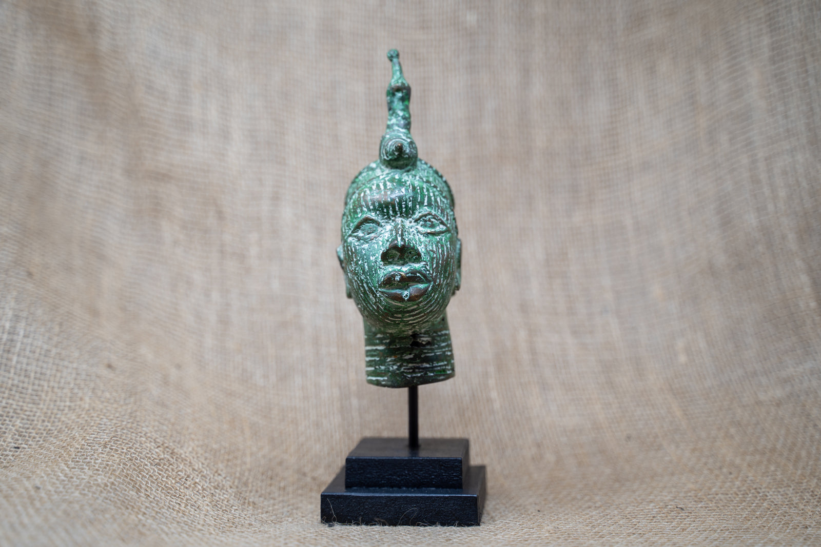 Benin Bronze Head - 37.4