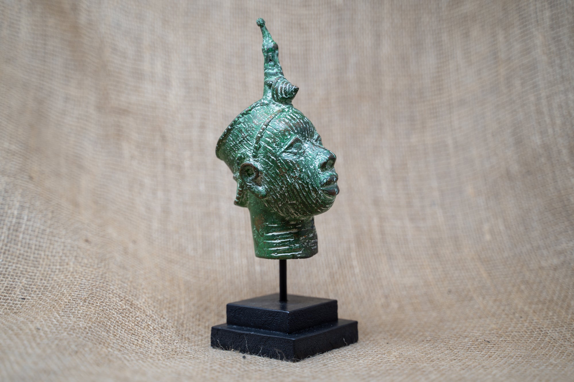 Benin Bronze Head - 37.4