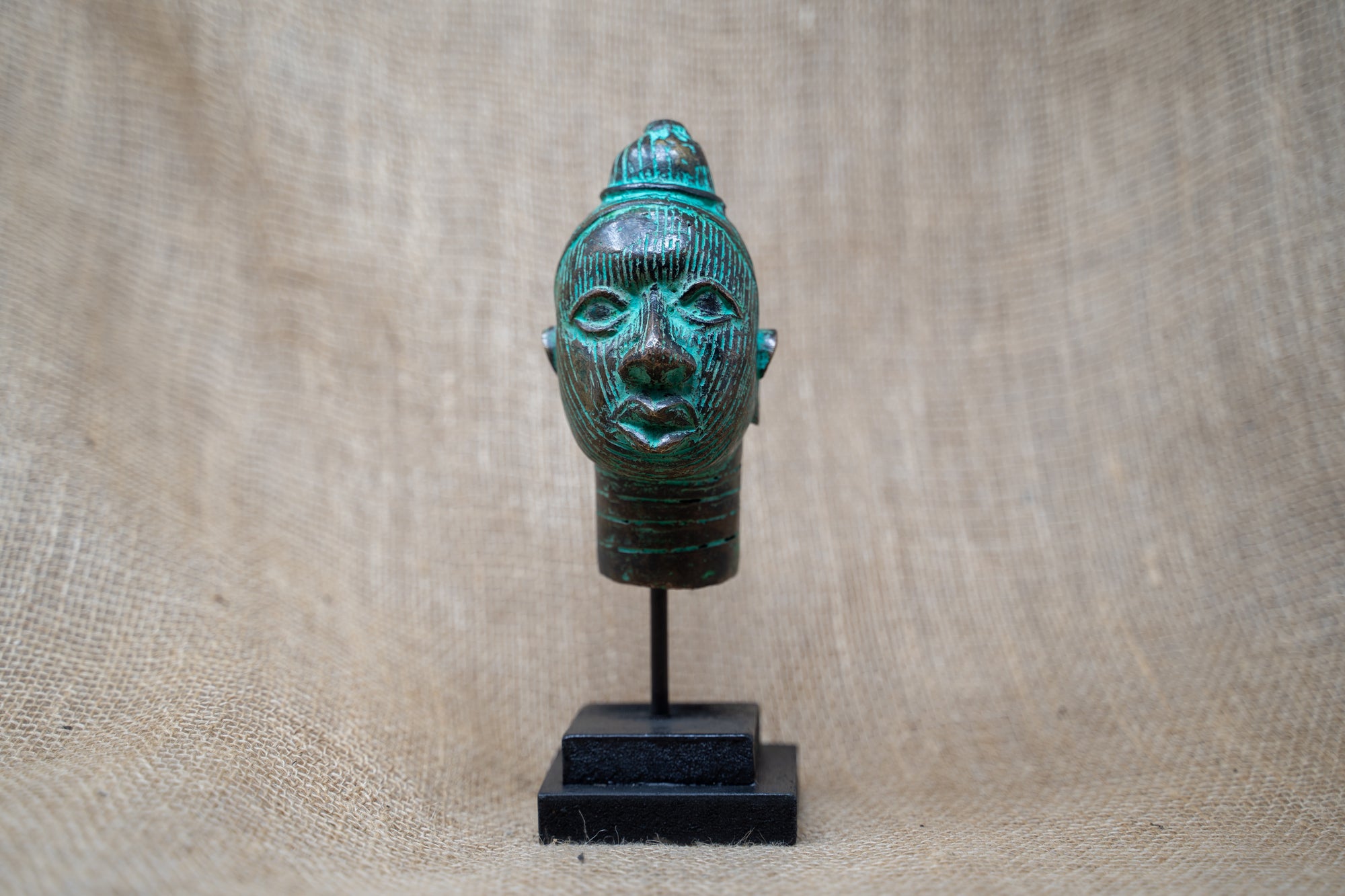 Benin Bronze Head - 37.5