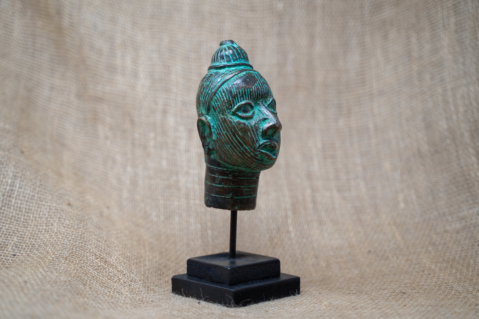 Benin Bronze Head - 37.5