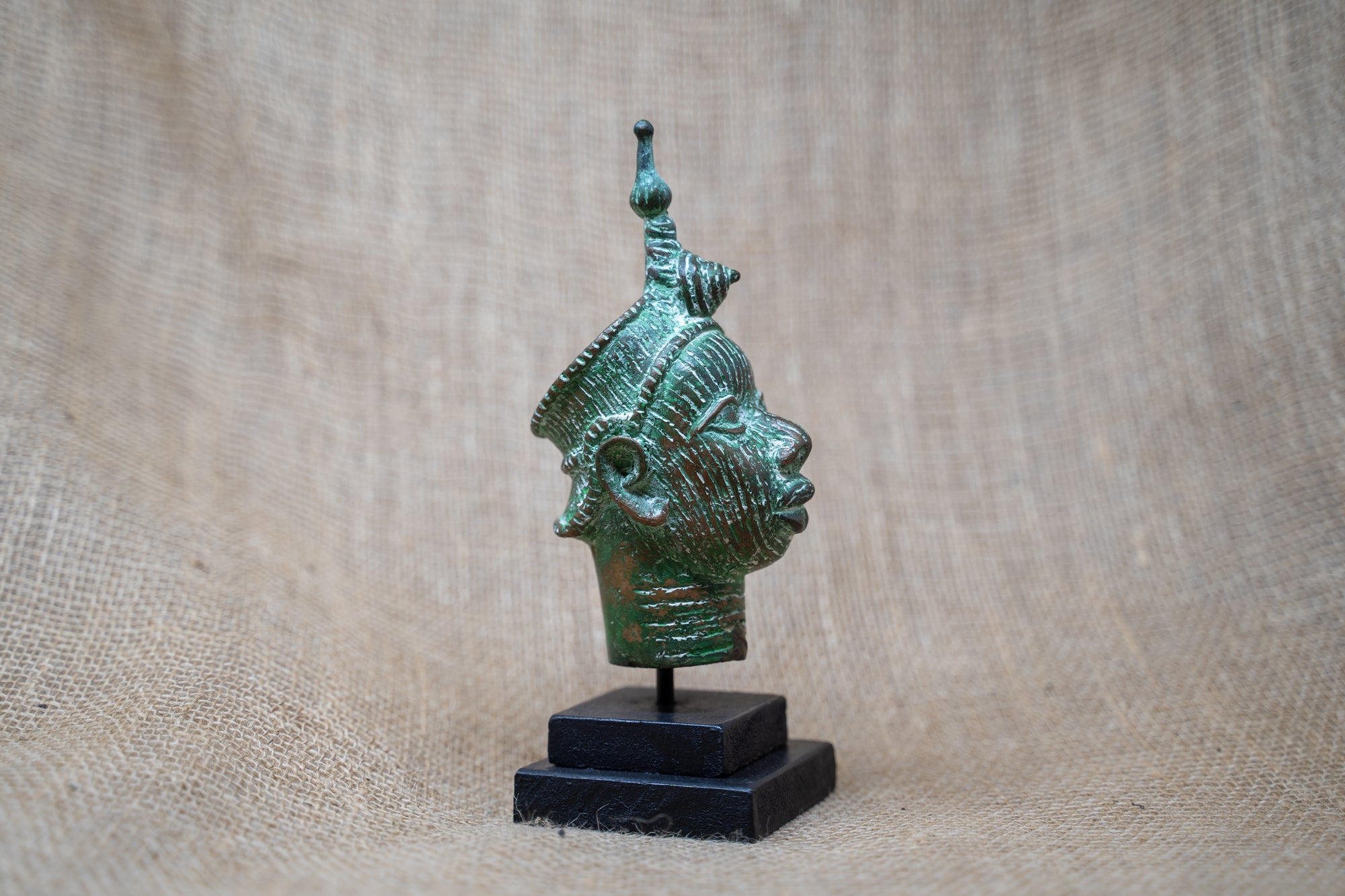 Benin Bronze Head - 37.6