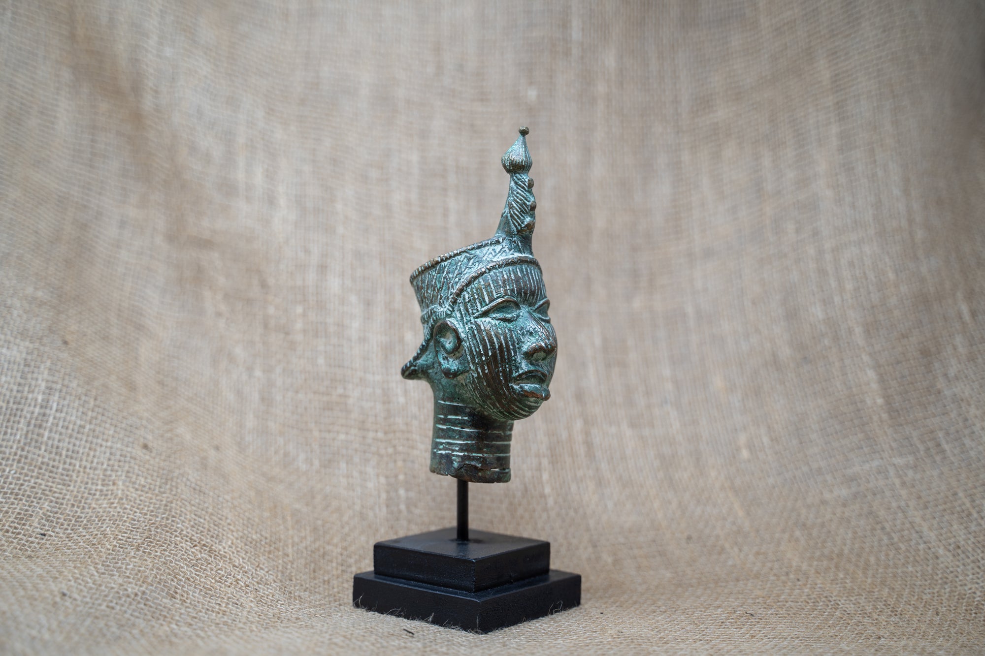 Benin Bronze Head - 37.7