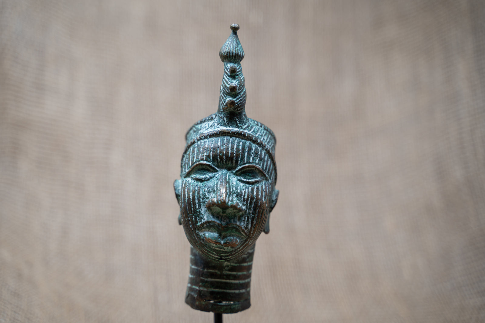 Benin Bronze Head - 37.7