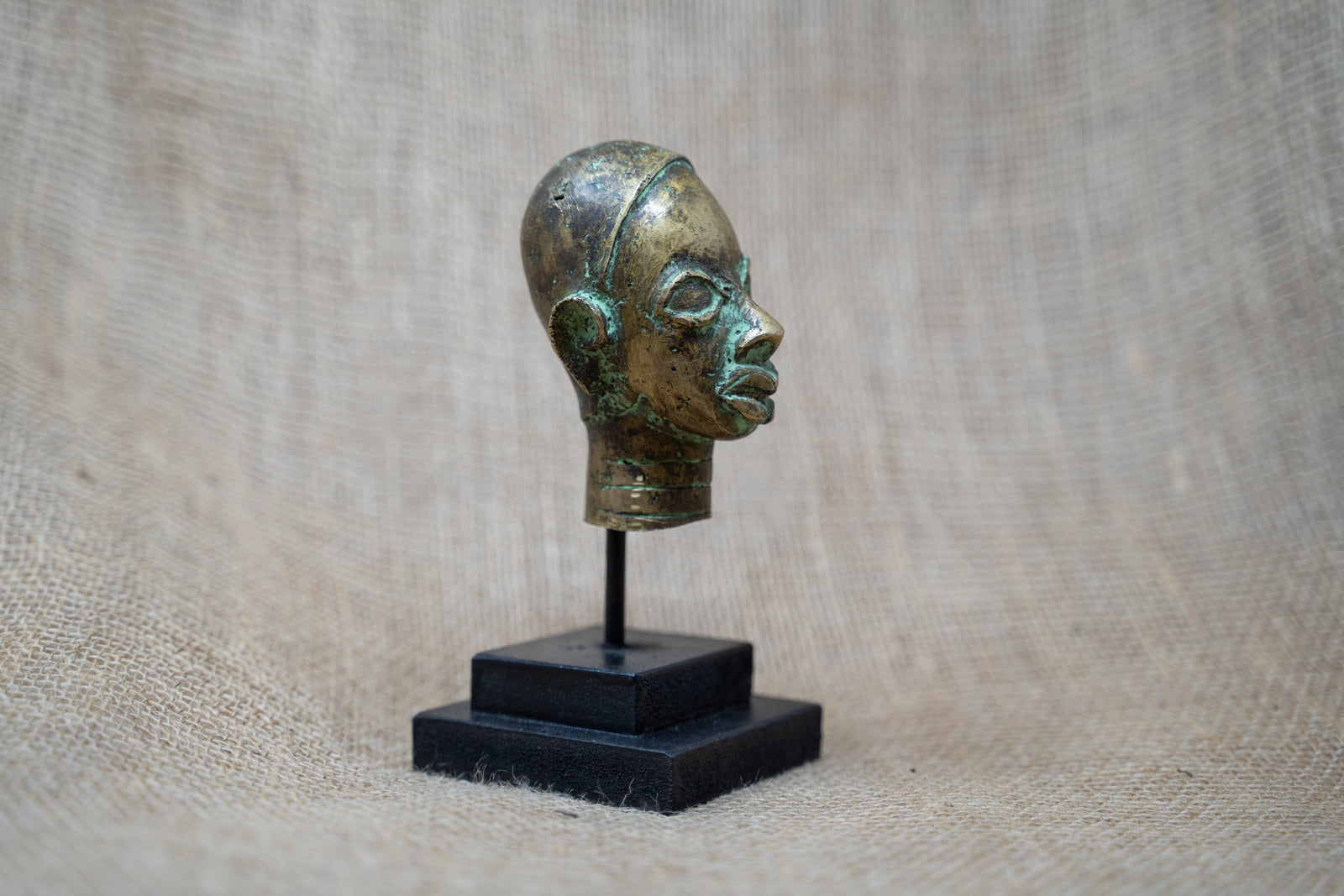 Benin Bronze Head - 37.8