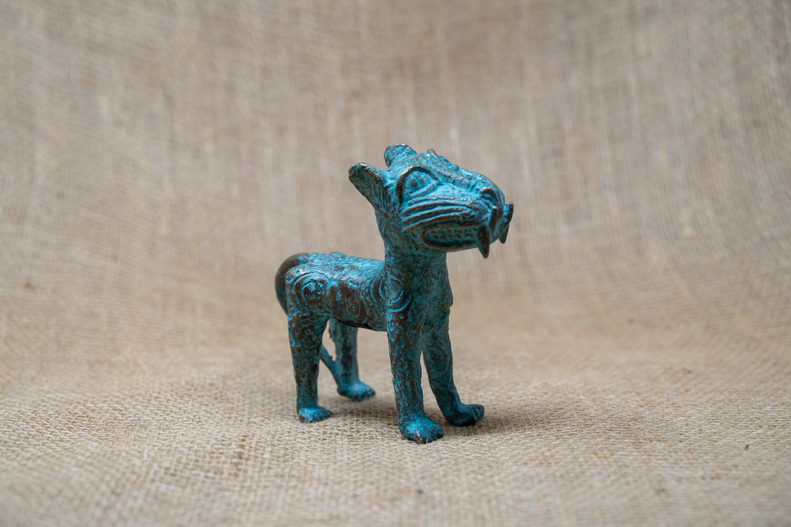 Benin Leopard sculpture - Bronze 56.15