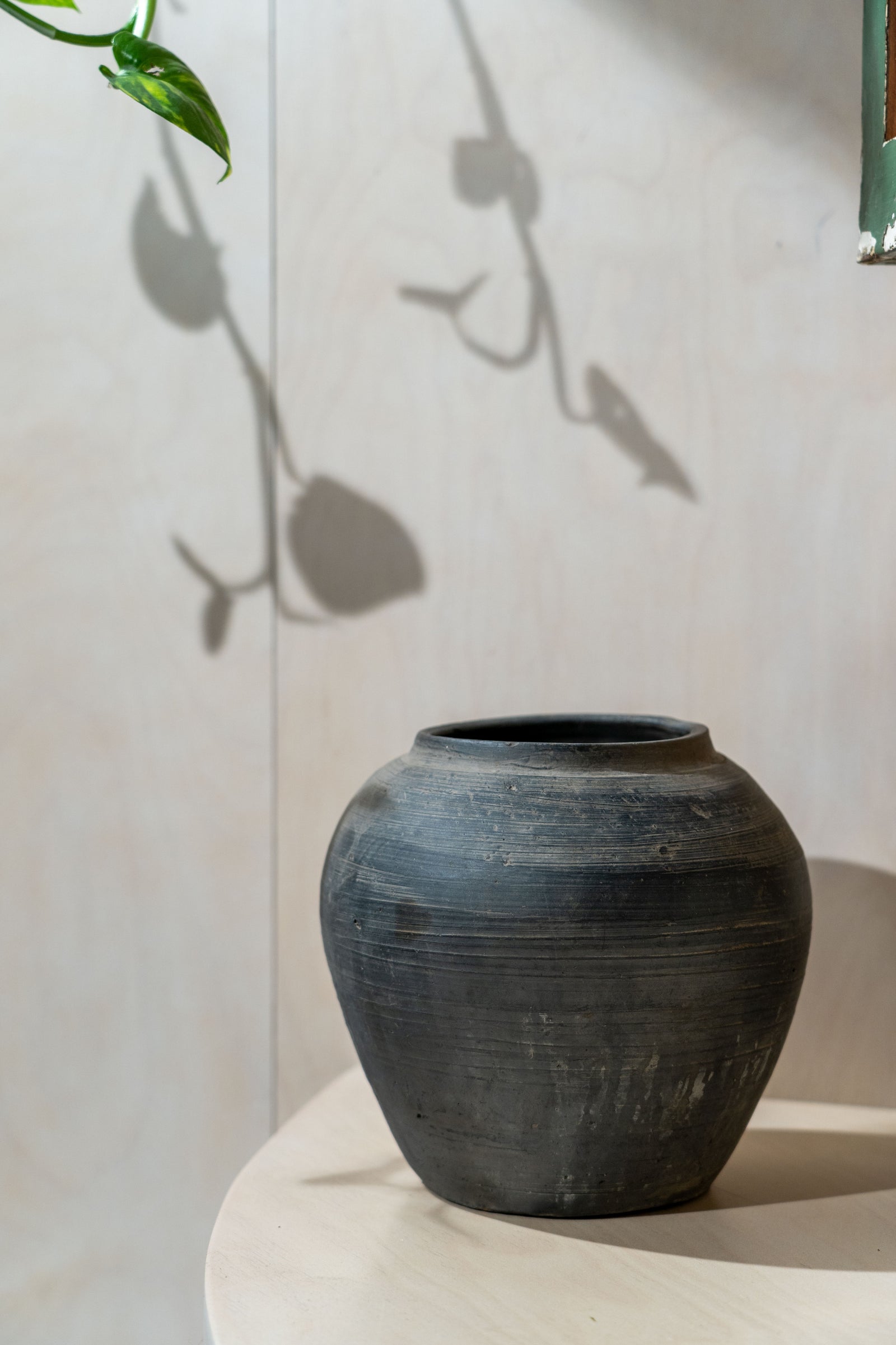 Old Dark Grey Pots