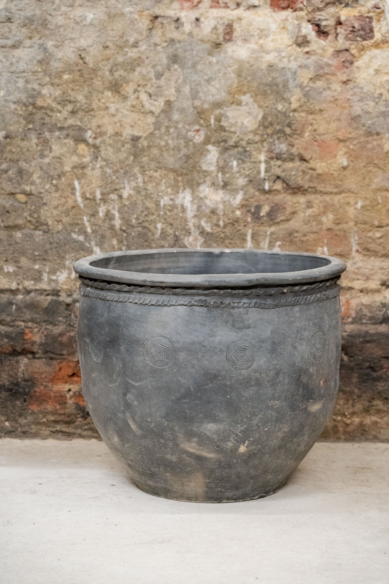 Big Old Grey Asian Pots