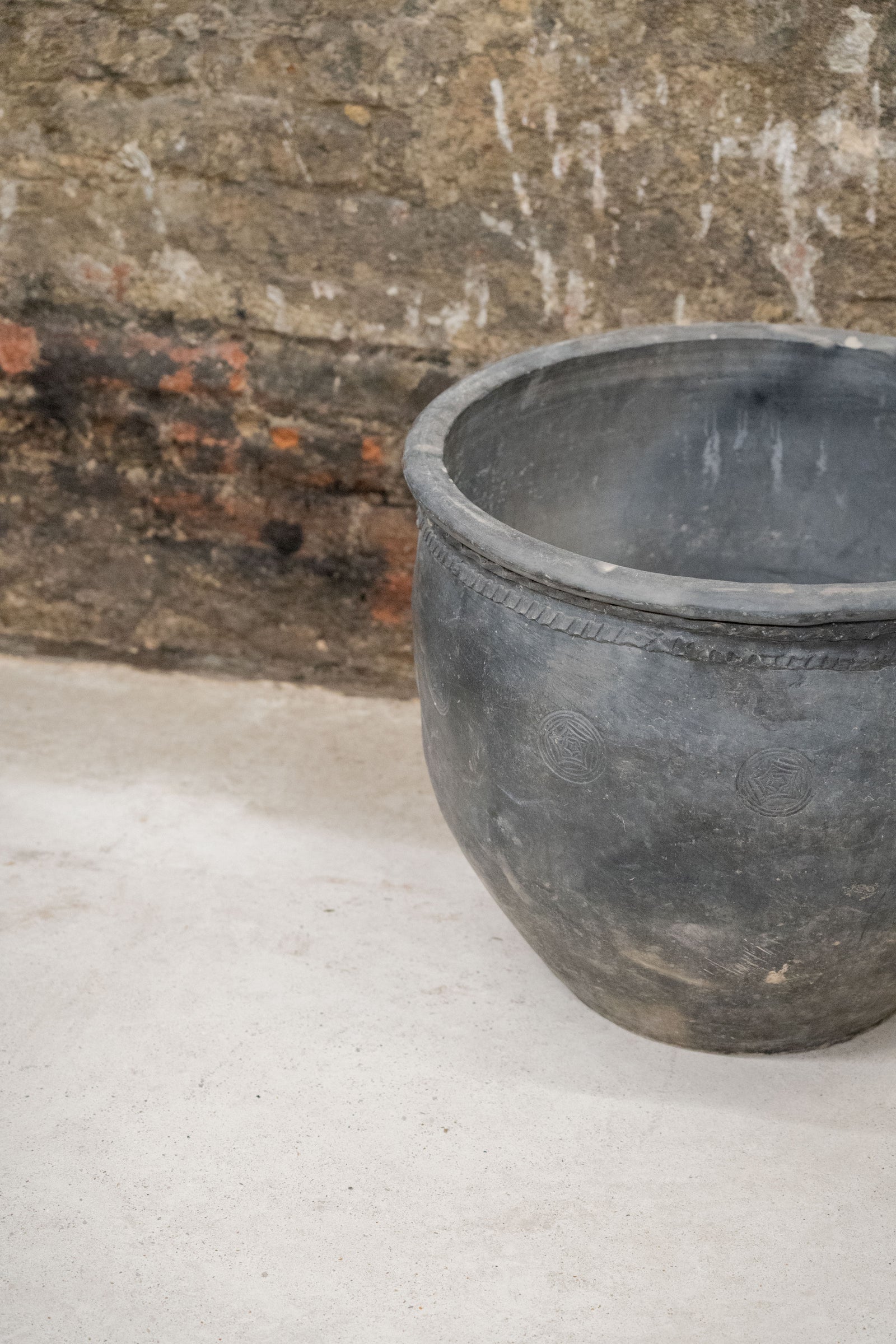 Big Old Grey Asian Pots