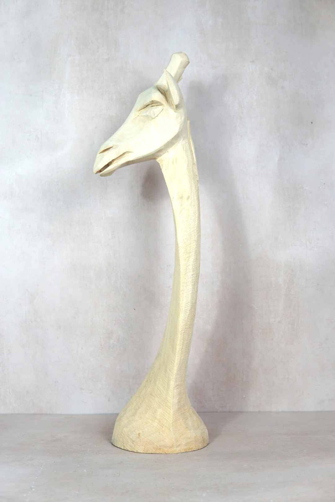 Swazi Giraffe-head sculptures - wood - 80.1