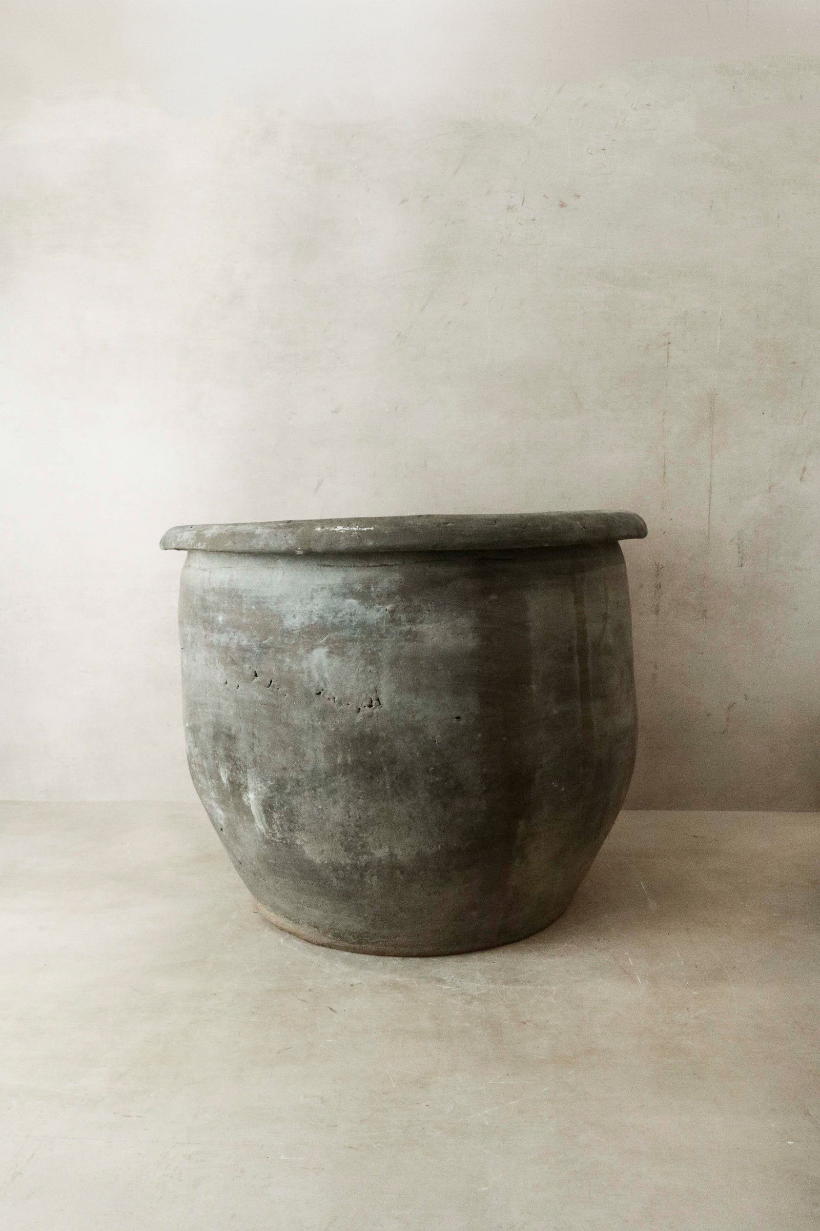 Big Old Grey Asian Pots- L001