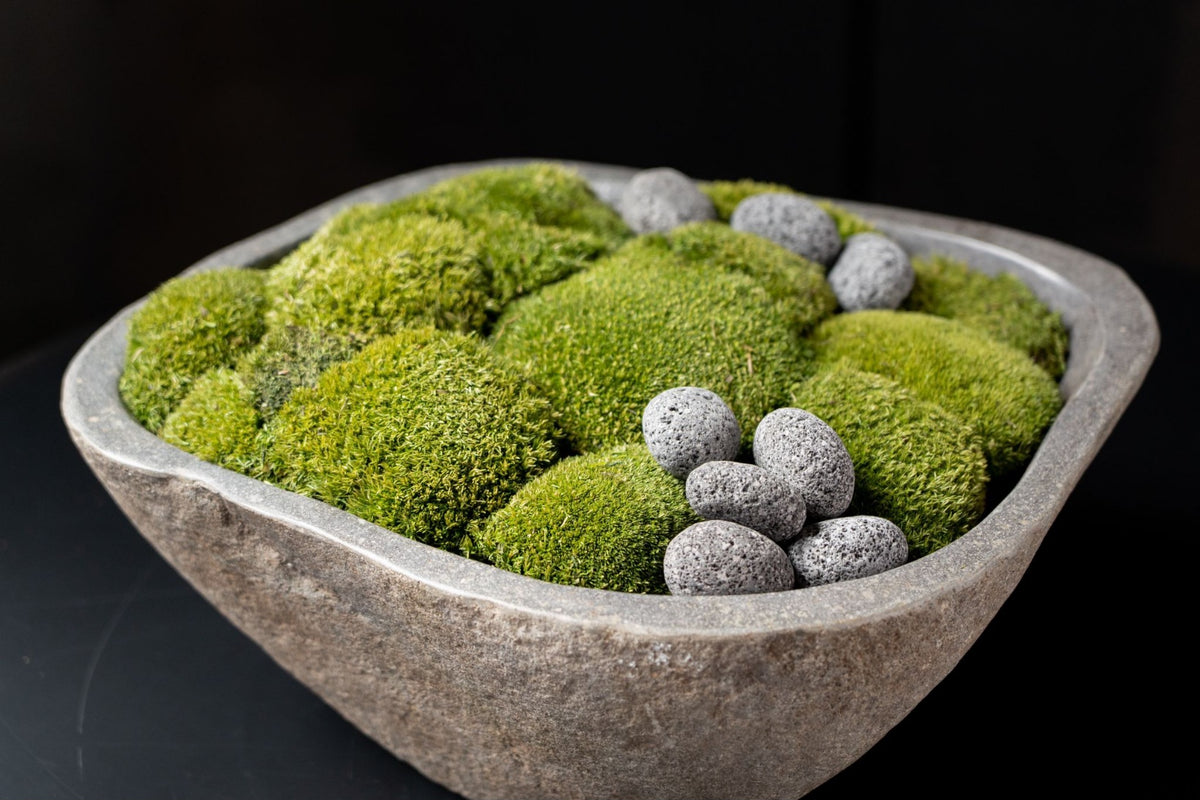 Indo Stone Moss Bowl