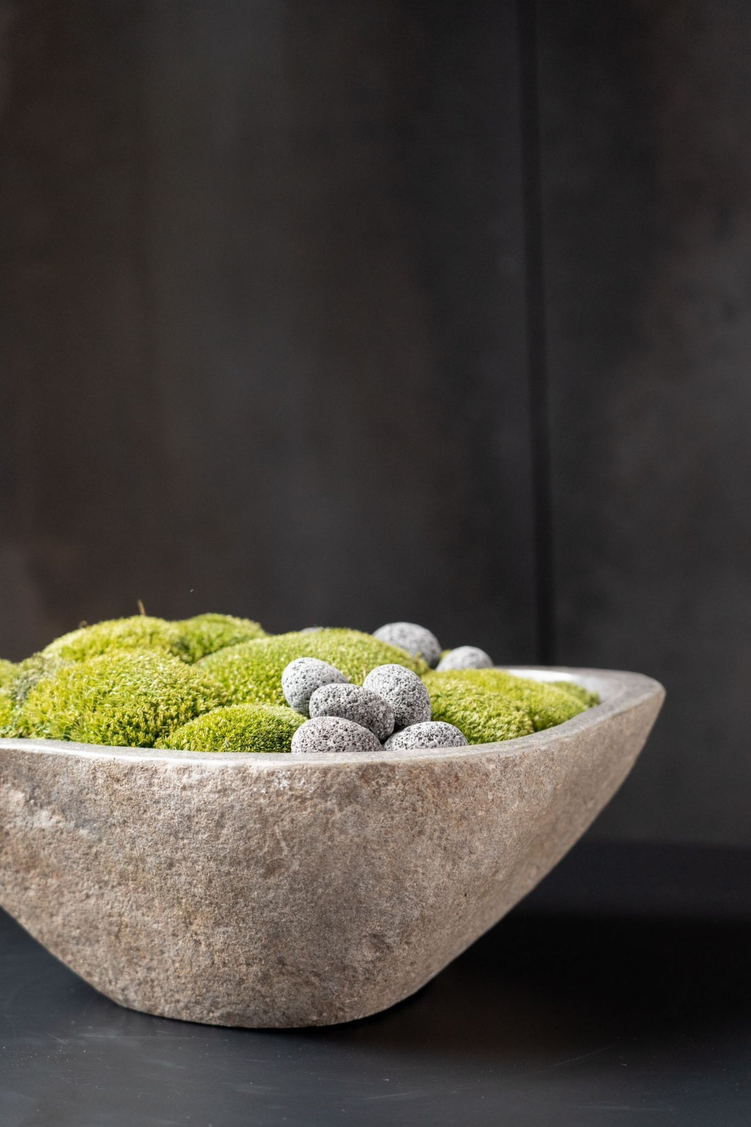 Indo Stone Moss Bowl