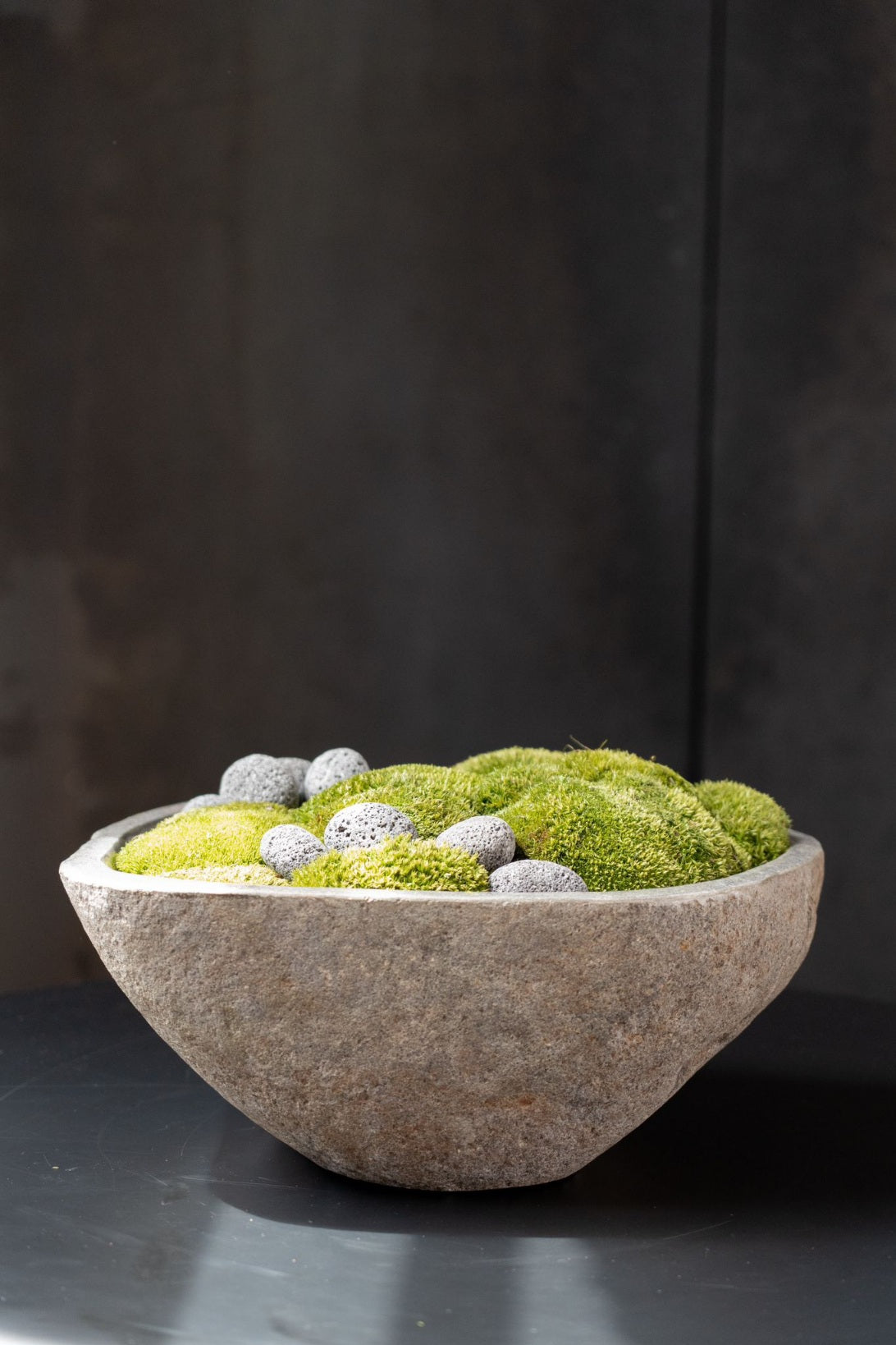 Indo Stone Moss Bowl