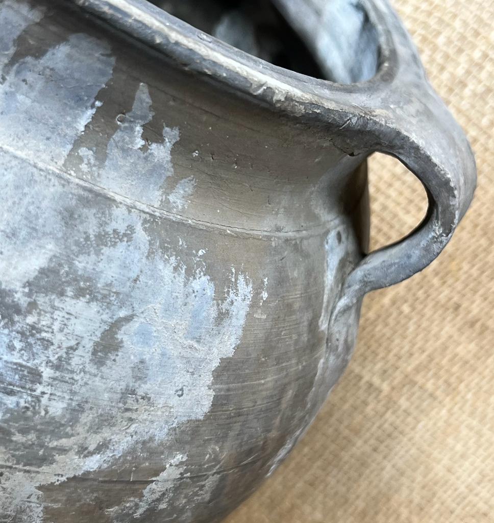 Vintage Grey Brown Shanxi Ceramic Pot KX3112B