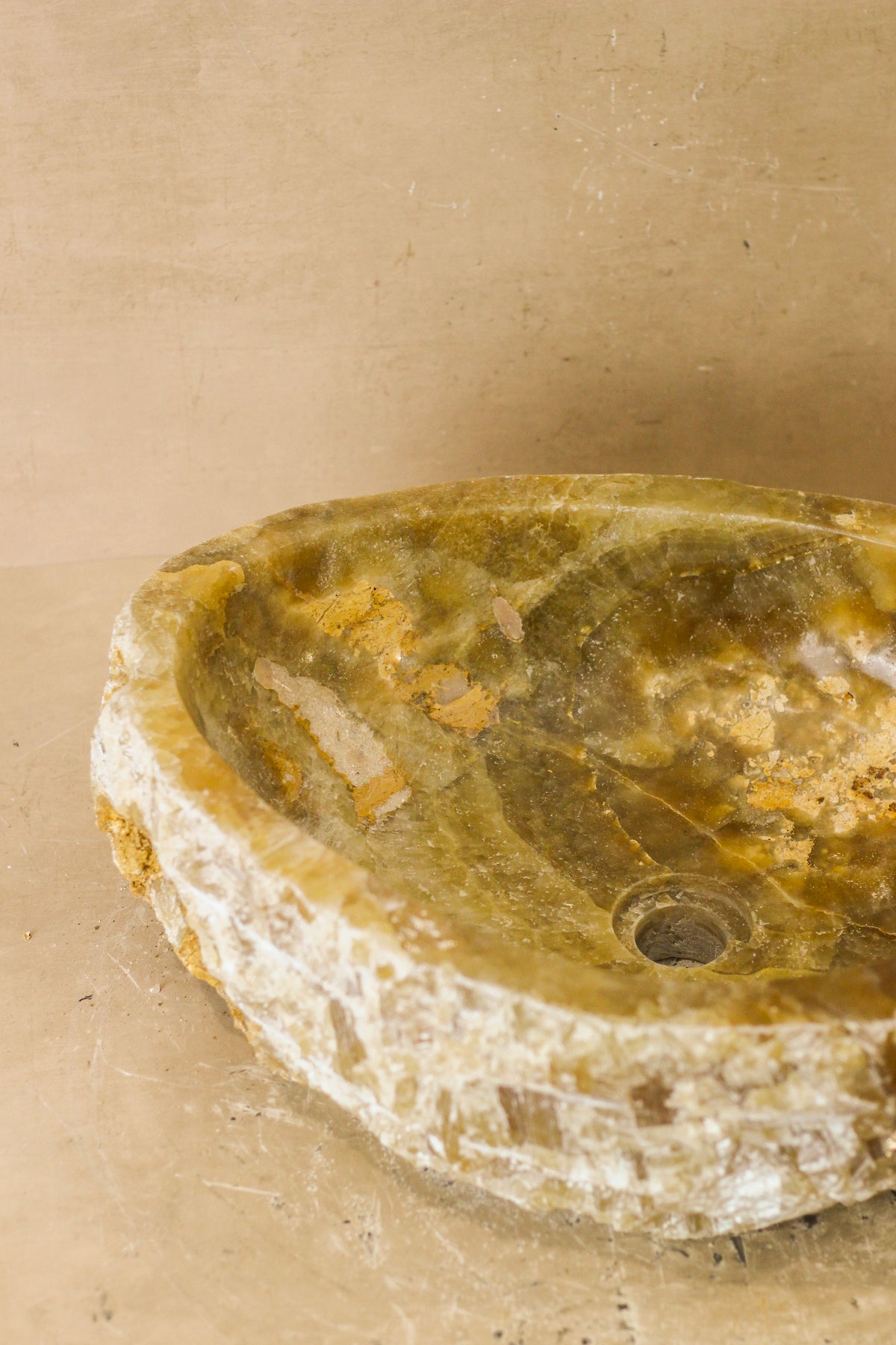 Raw Edge Onyx Wash Basin - No 2
