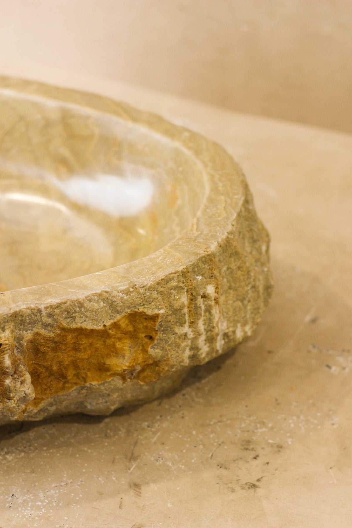 Raw Edge Onyx Wash Basin - No 4