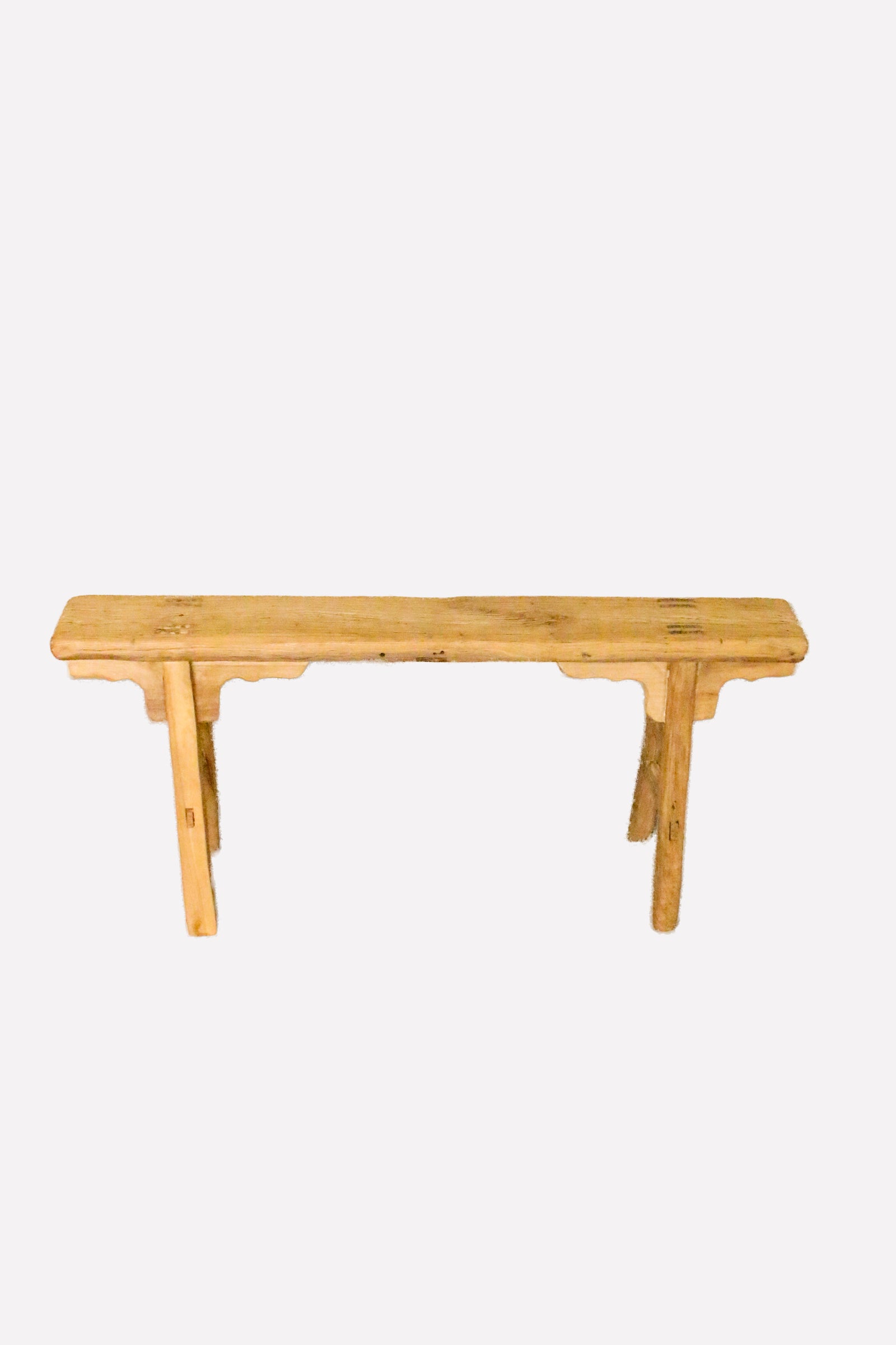 Antique Rustic Elm Bench 14.1