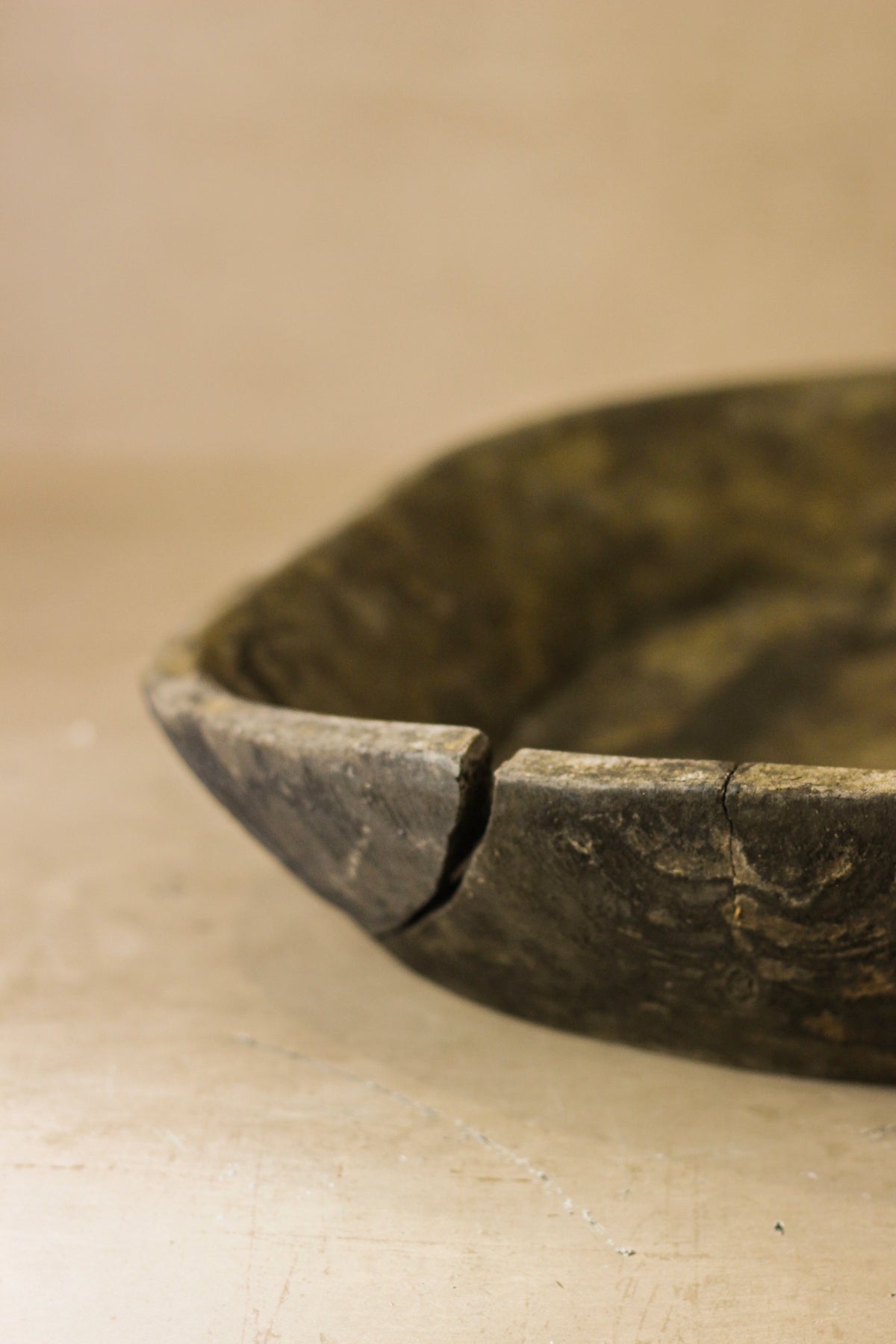 Old Vintagw Wooden Bowl - WB002