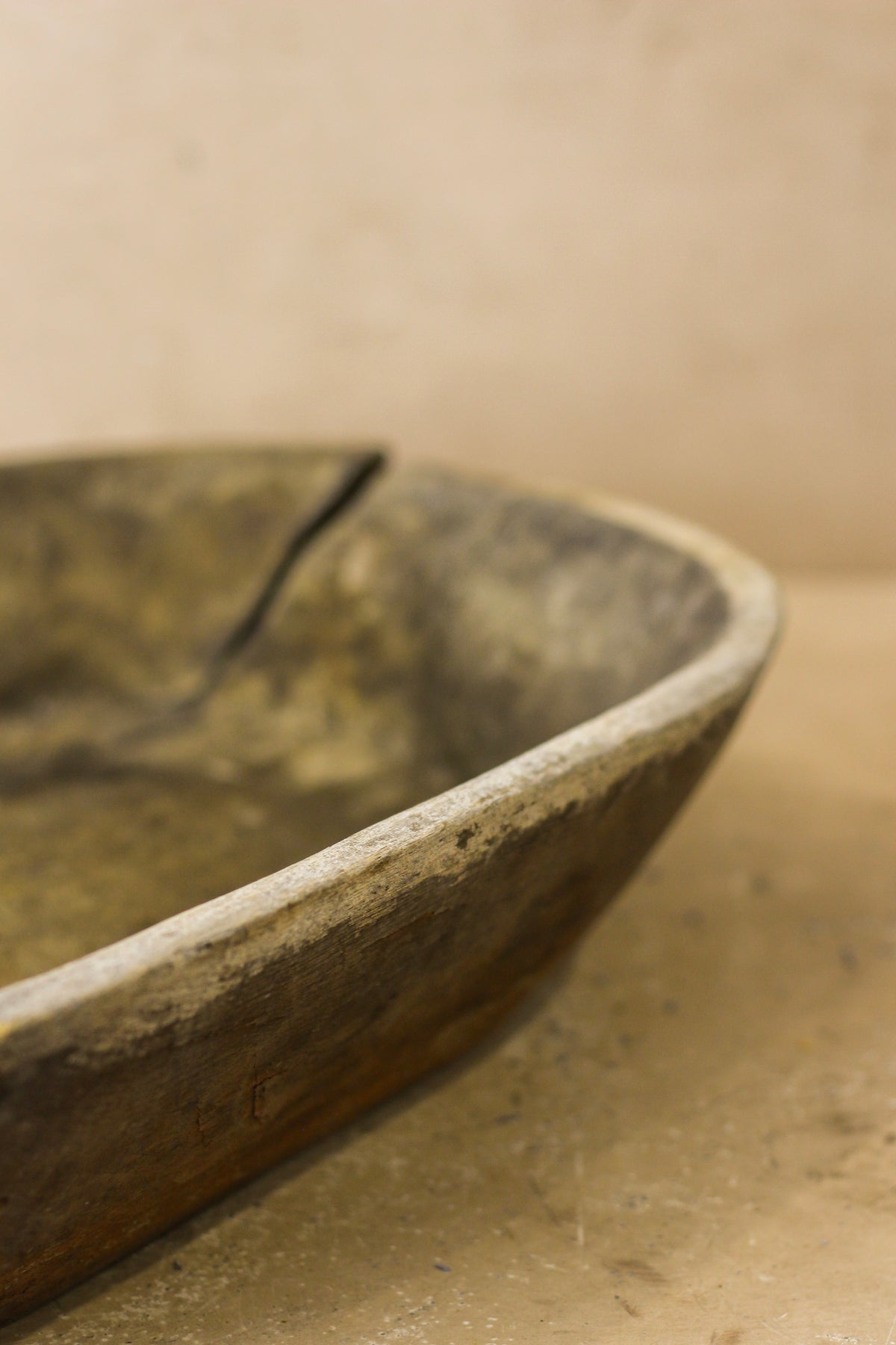 Old Vintagw Wooden Bowl - WB002