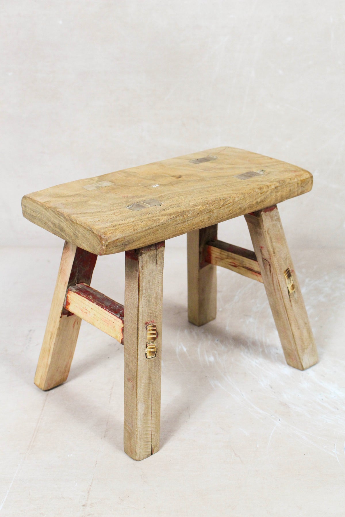 Vintage Rustic Stool Small - Elm wood - 68