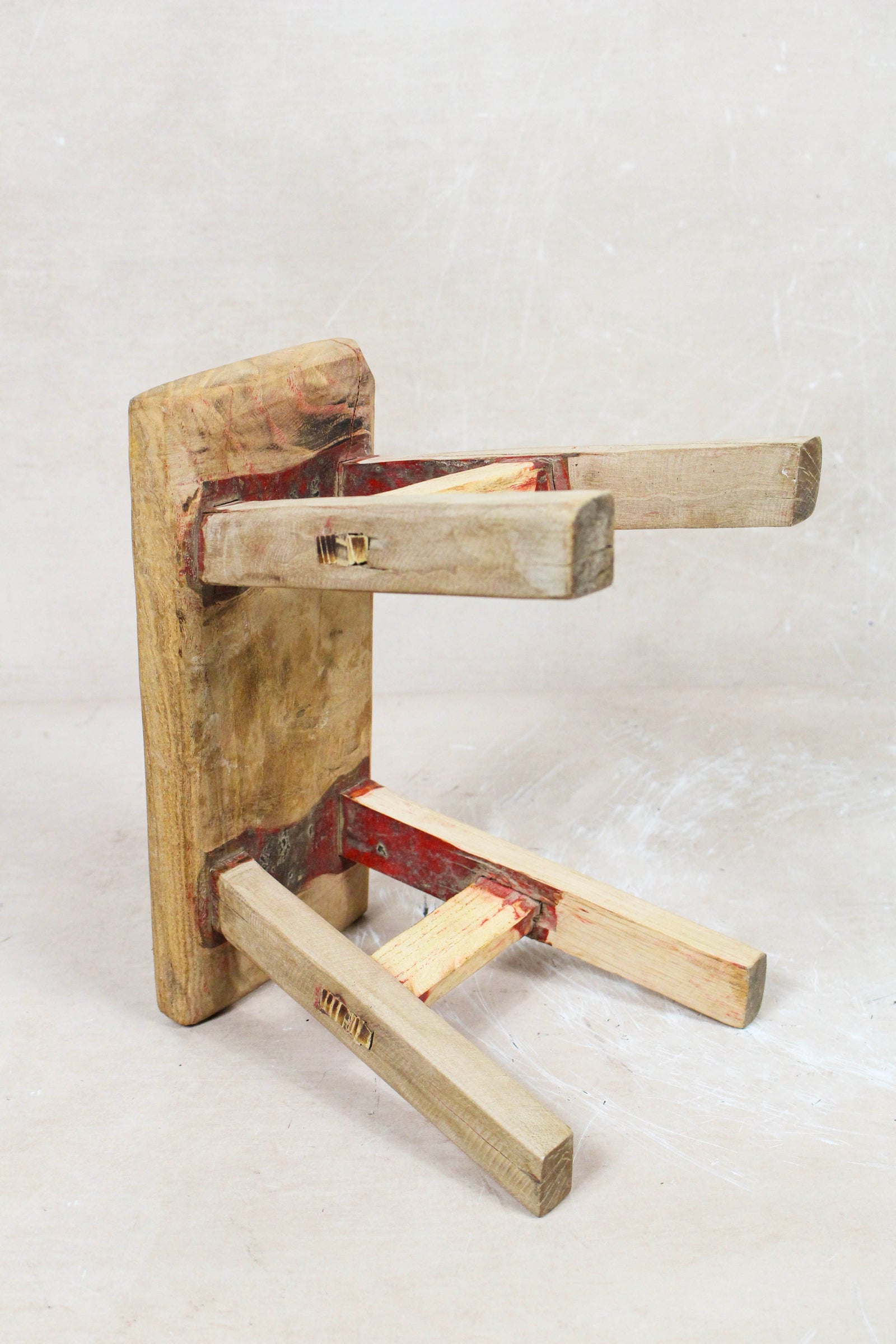 Vintage Rustic Stool Small - Elm wood - 68