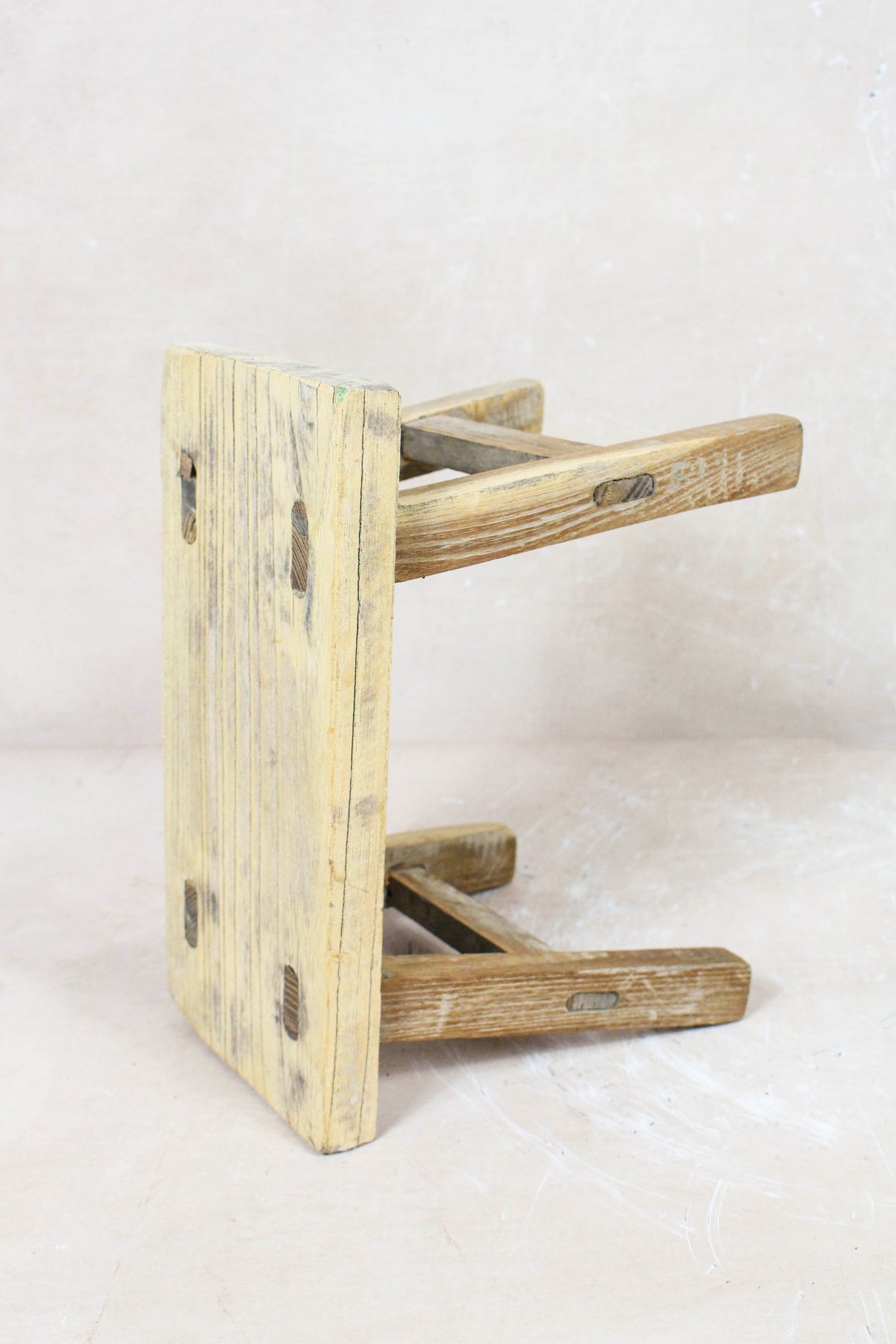 Vintage Rustic Stool Small - Elm wood - 75
