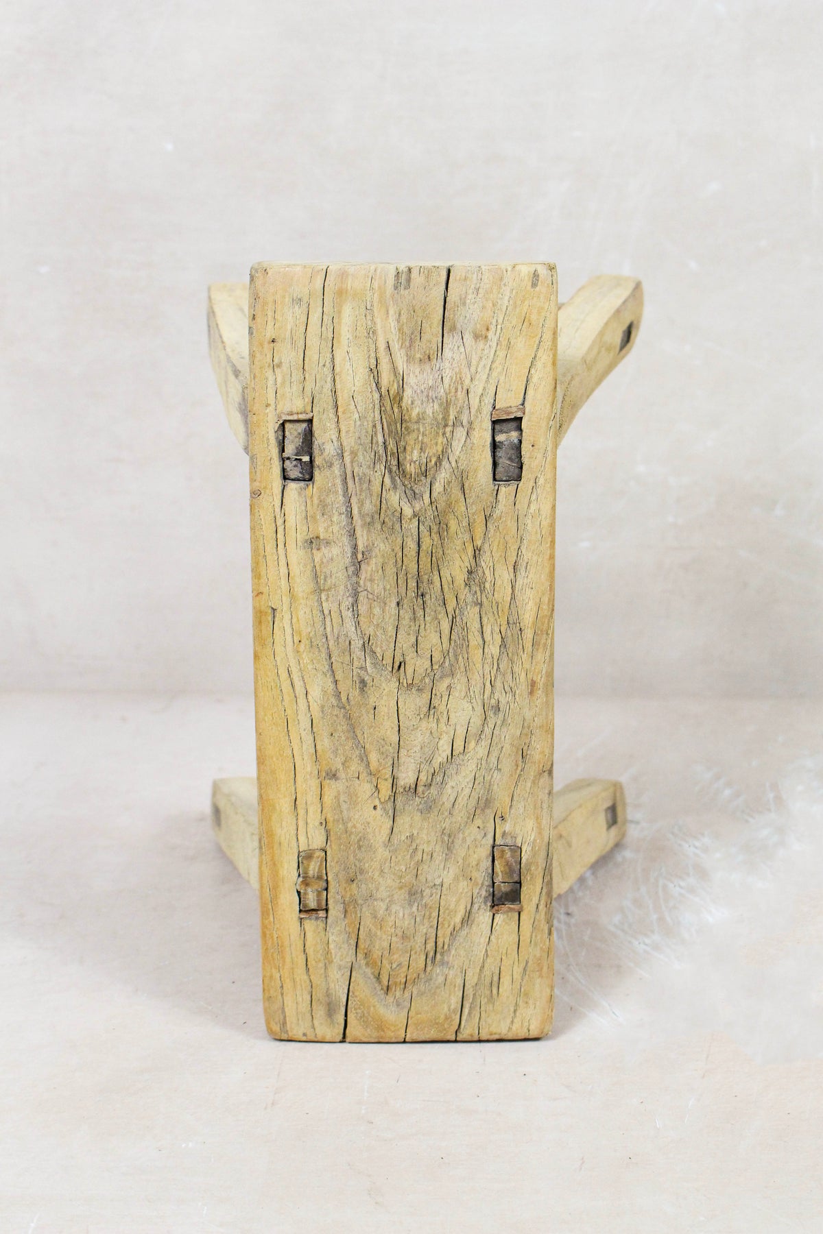 Vintage Rustic Stool Small - Elm wood - 80