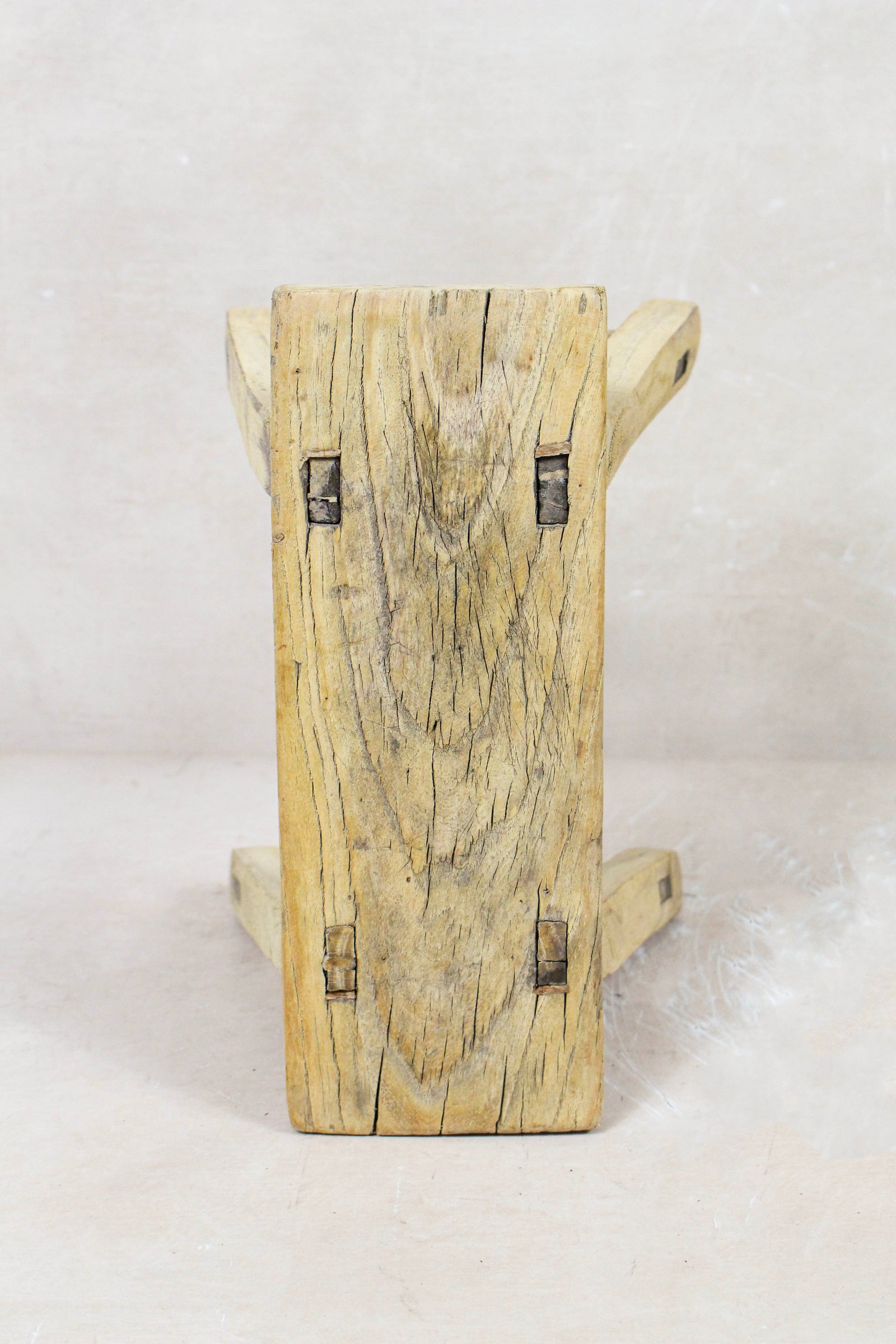 Vintage Rustic Stool Small - Elm wood - 80
