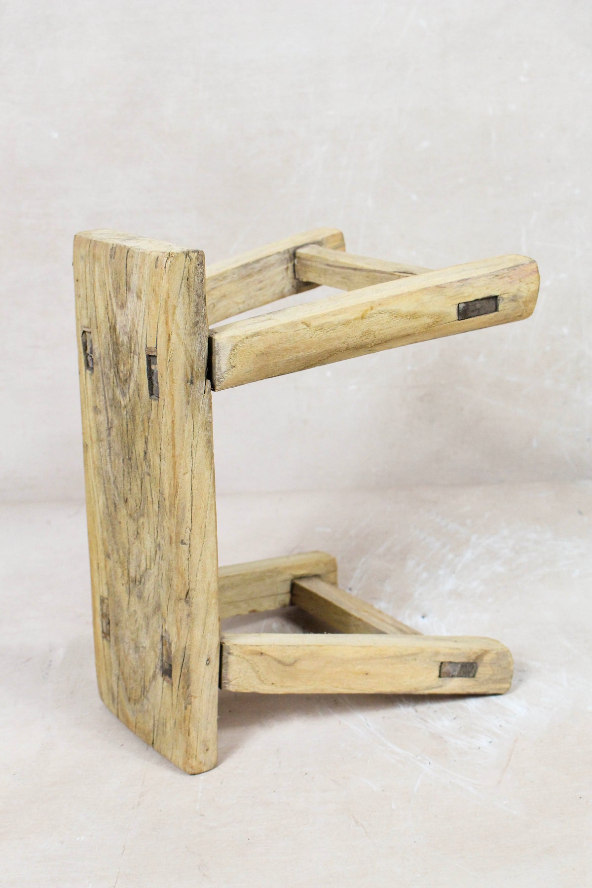 Vintage Rustic Stool Small - Elm wood - 80