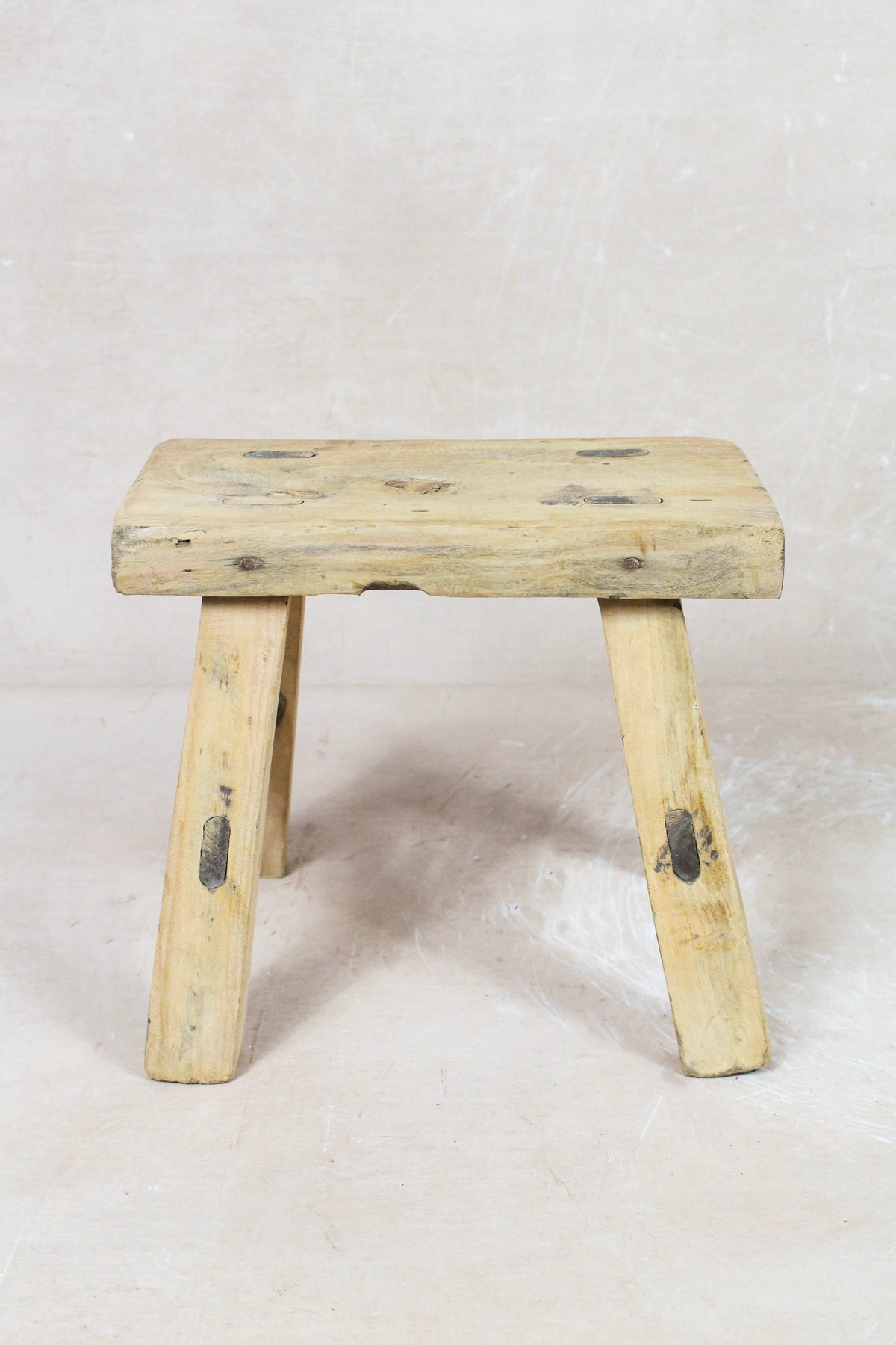 Vintage Rustic Stool Small - Elm wood - 81
