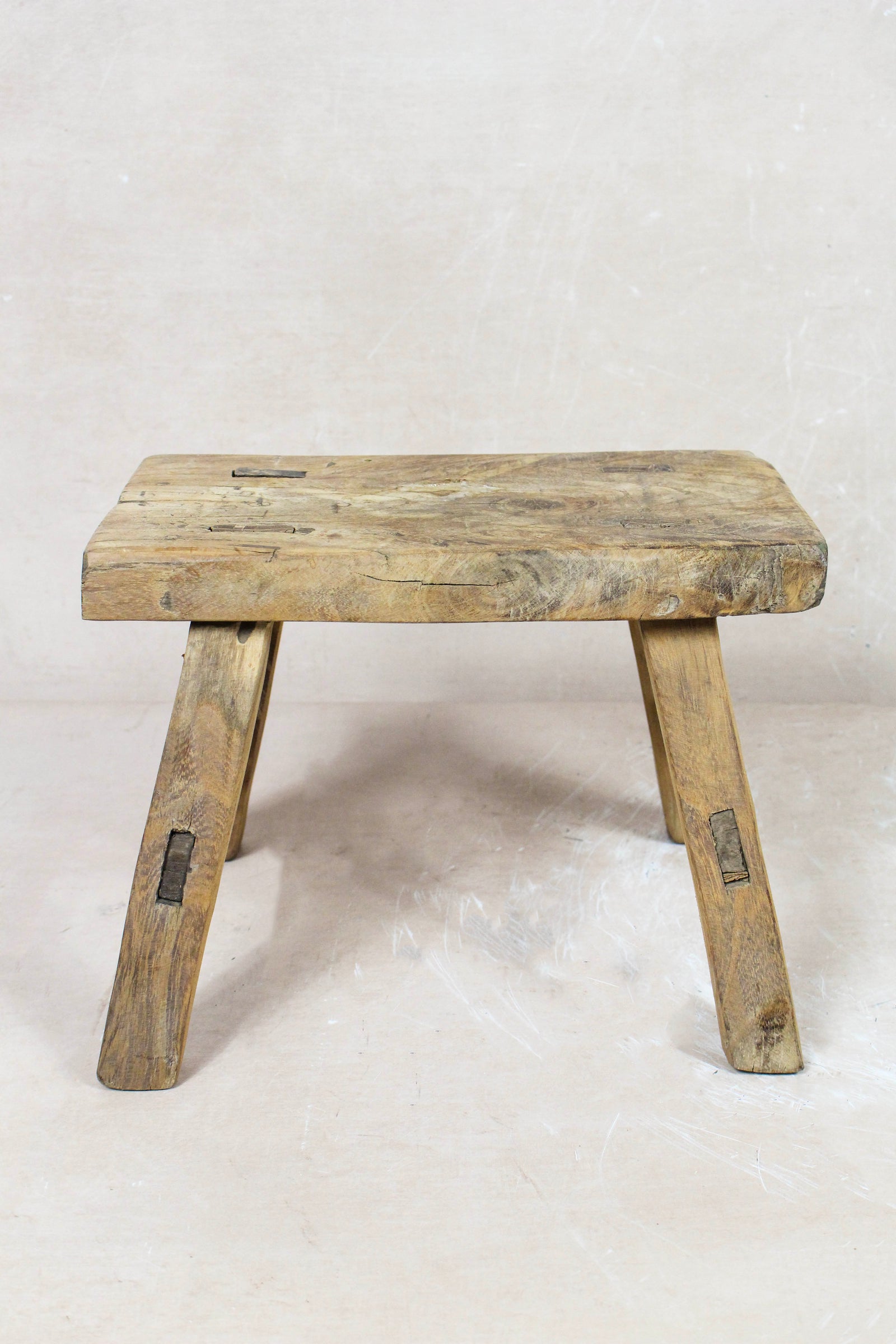 Vintage Rustic Stool Small - Elm wood - 83