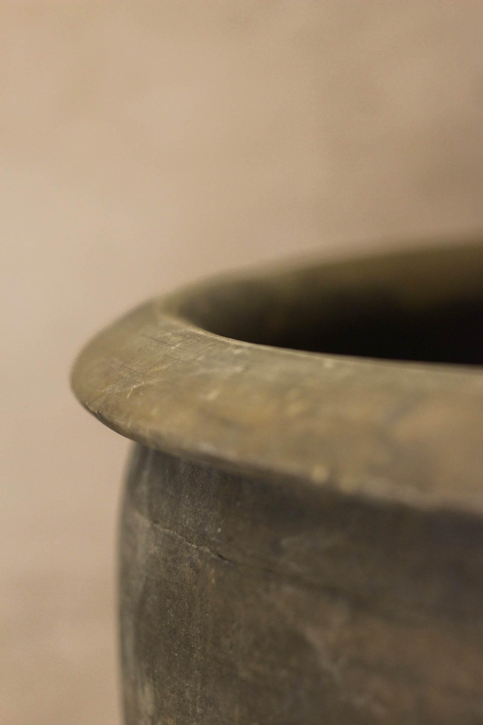 Big Old Grey Asian Pots - L013