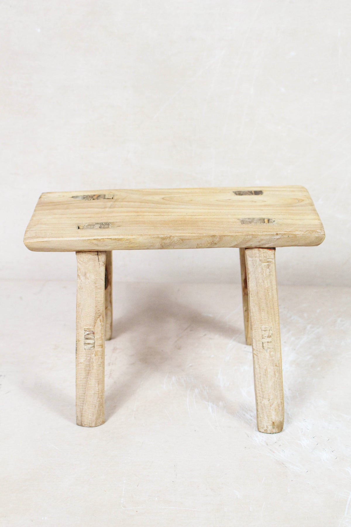 Vintage Rustic Stool Small - Elm wood - 90