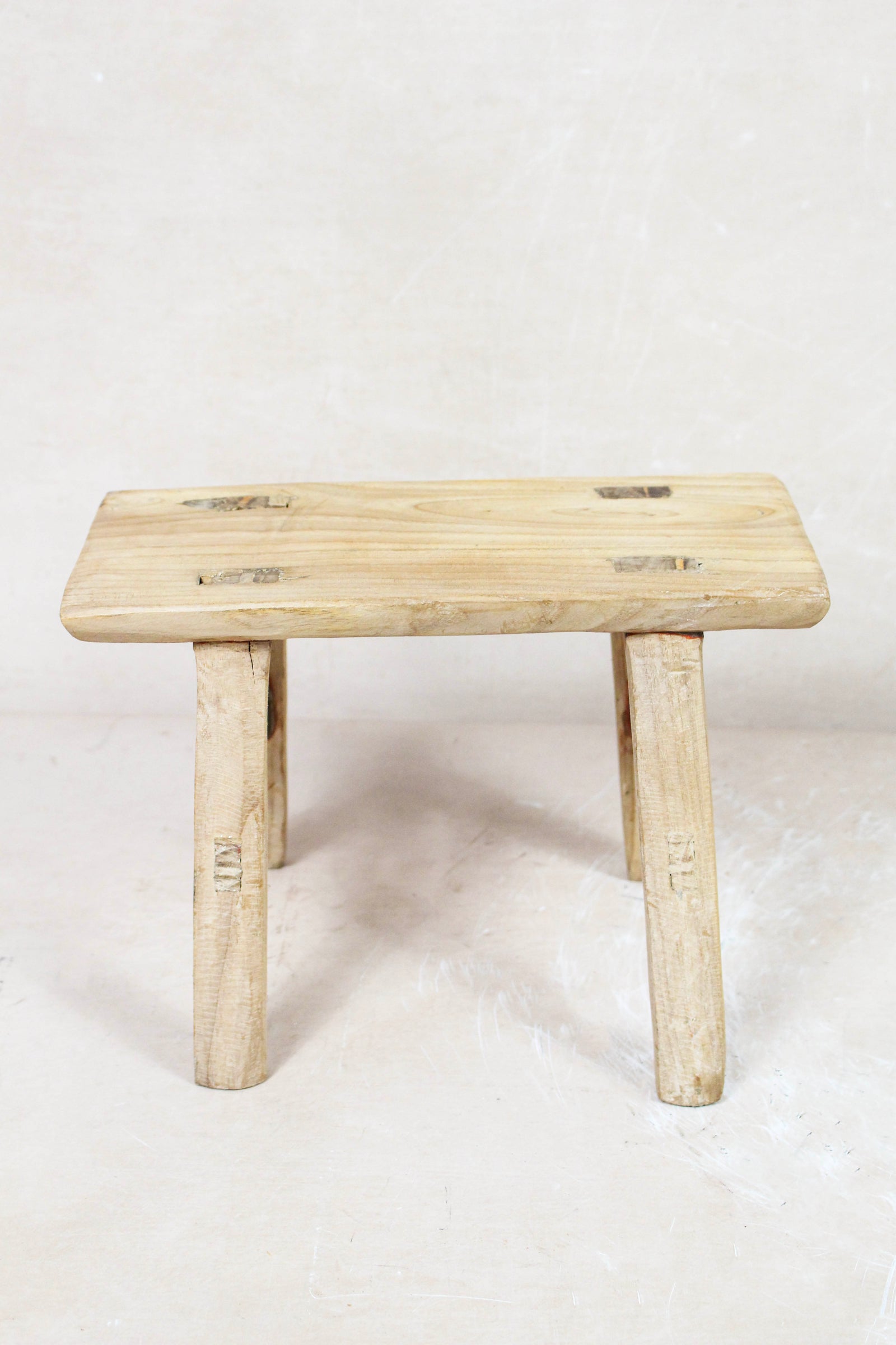 Vintage Rustic Stool Small - Elm wood - 90