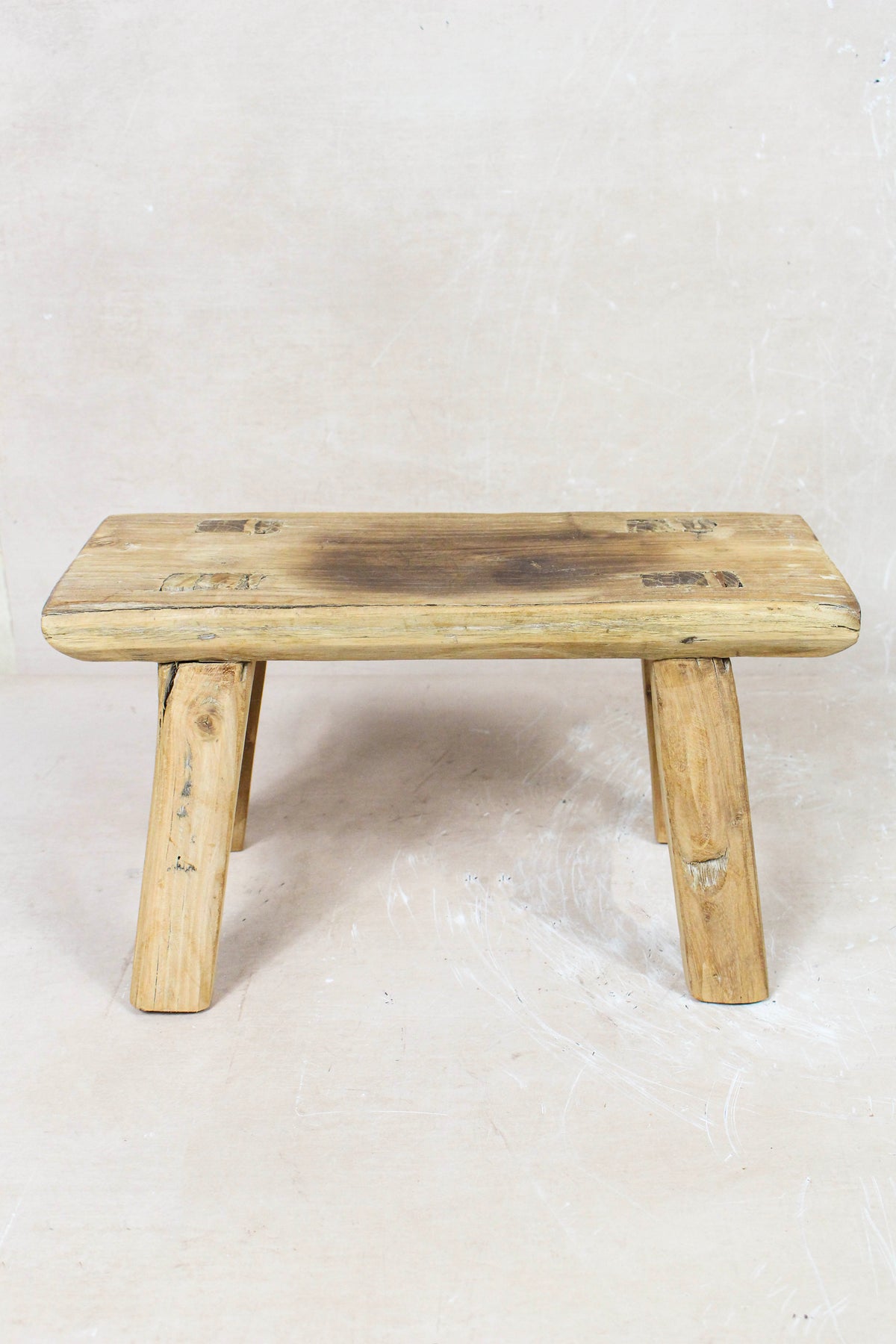 Vintage Rustic Stool Small - Elm wood - 99