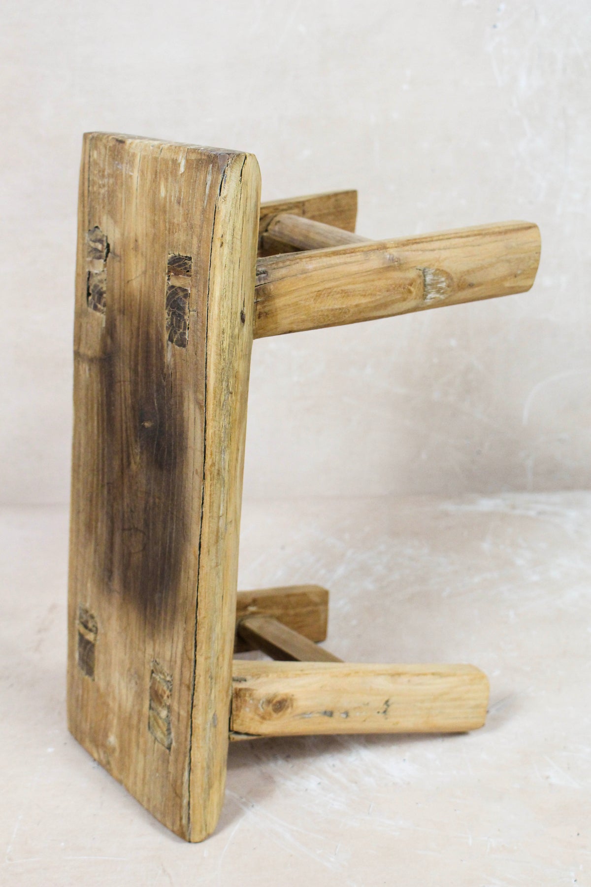 Vintage Rustic Stool Small - Elm wood - 99