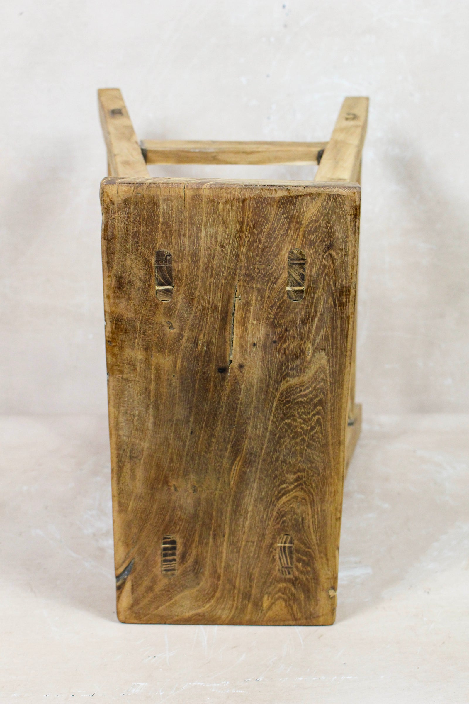 Vintage Rustic Stool - Elm wood - 101