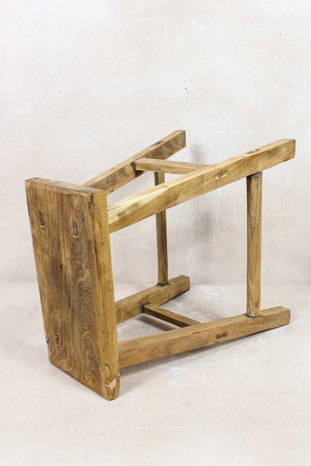 Vintage Rustic Stool - Elm wood - 101
