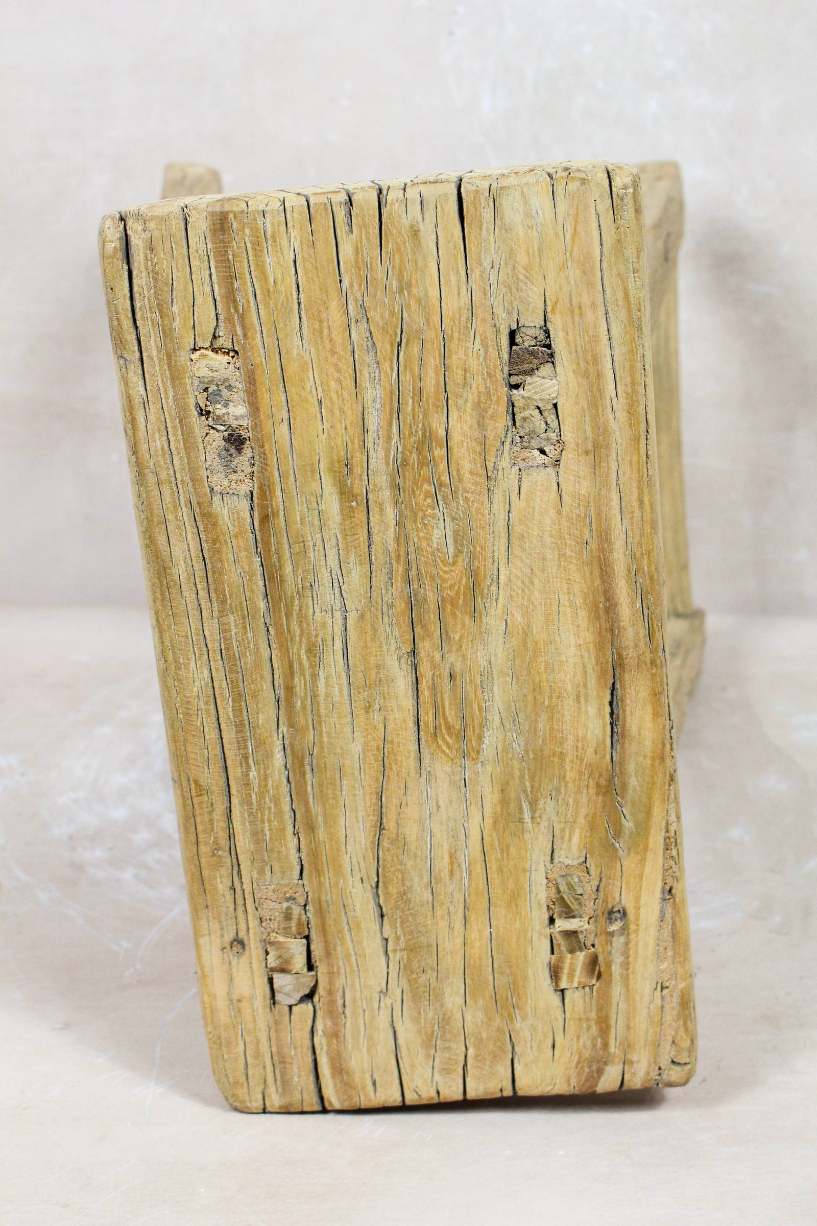 Vintage Rustic Stool - Elm wood - 103