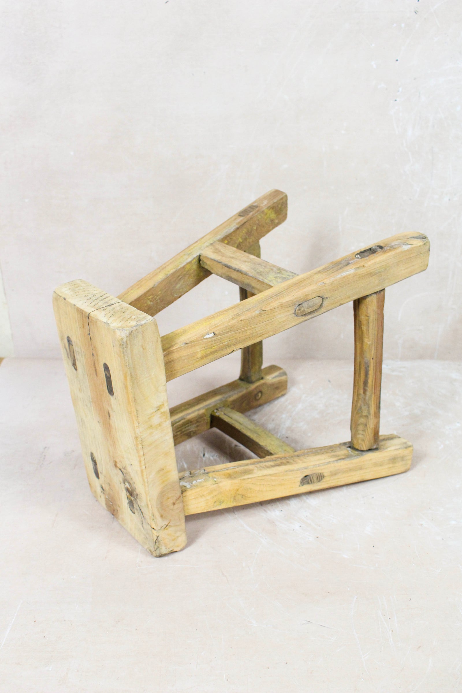Vintage Rustic Stool - Elm wood - Small - 113