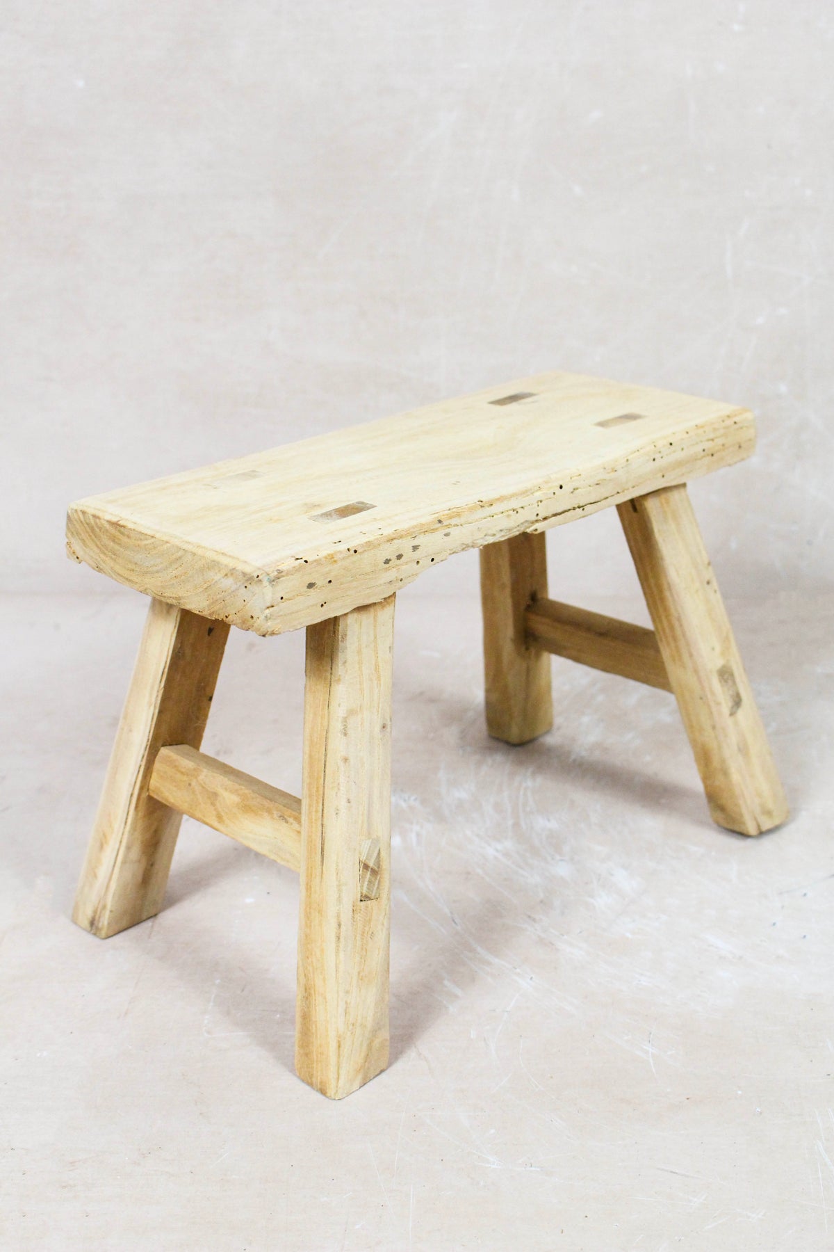 Vintage Rustic Stool - Elm wood -  Small - 116