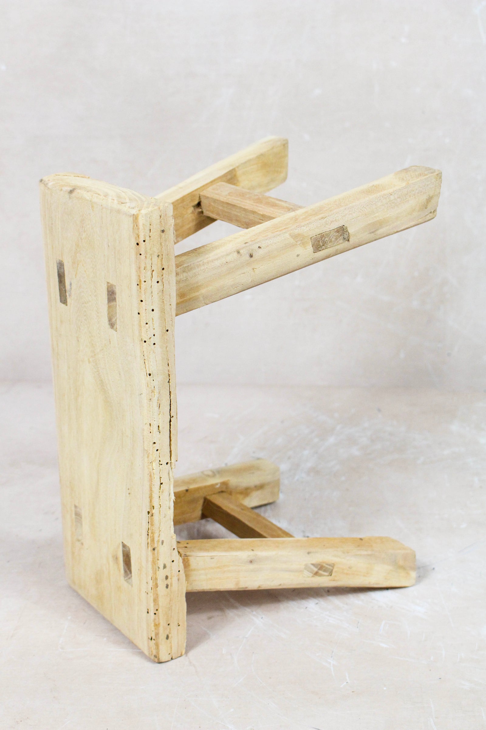 Vintage Rustic Stool - Elm wood -  Small - 116